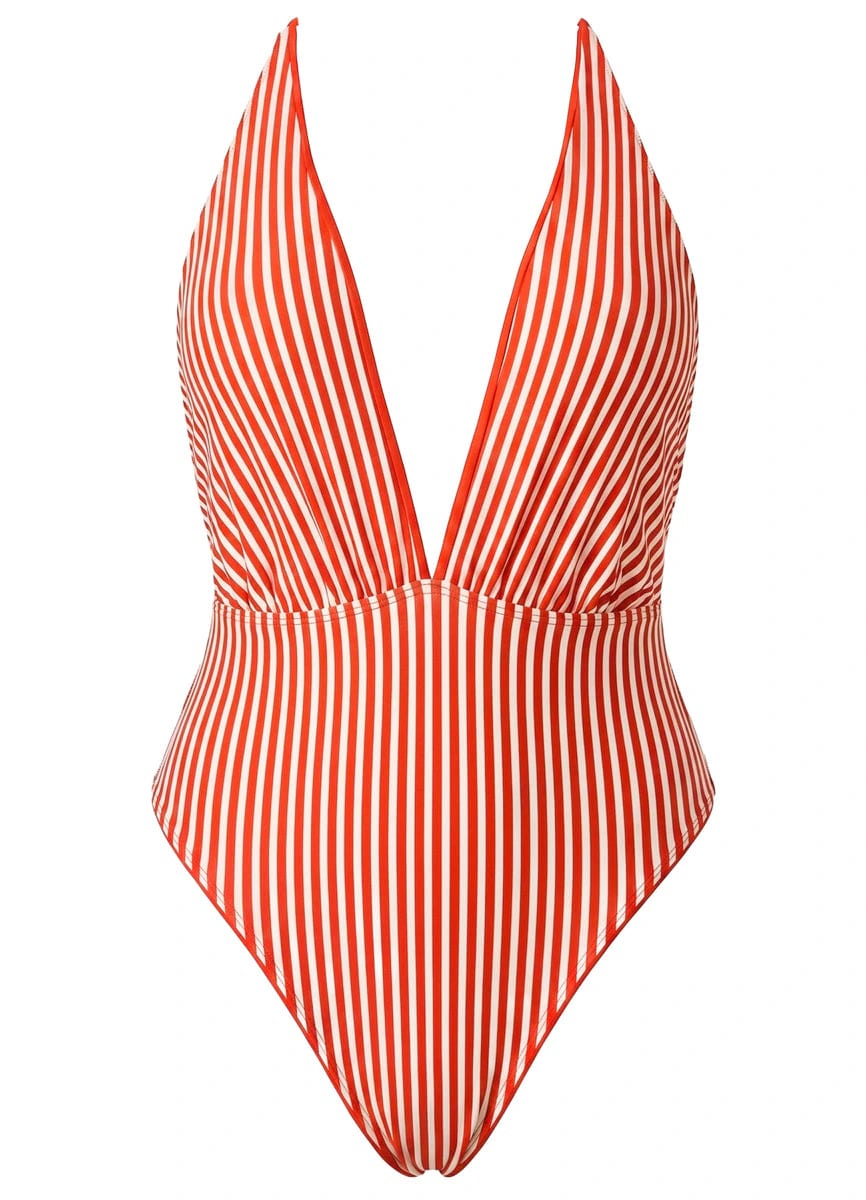 Maaji Red Camelia Safri Plunge One Piece - imagen 7