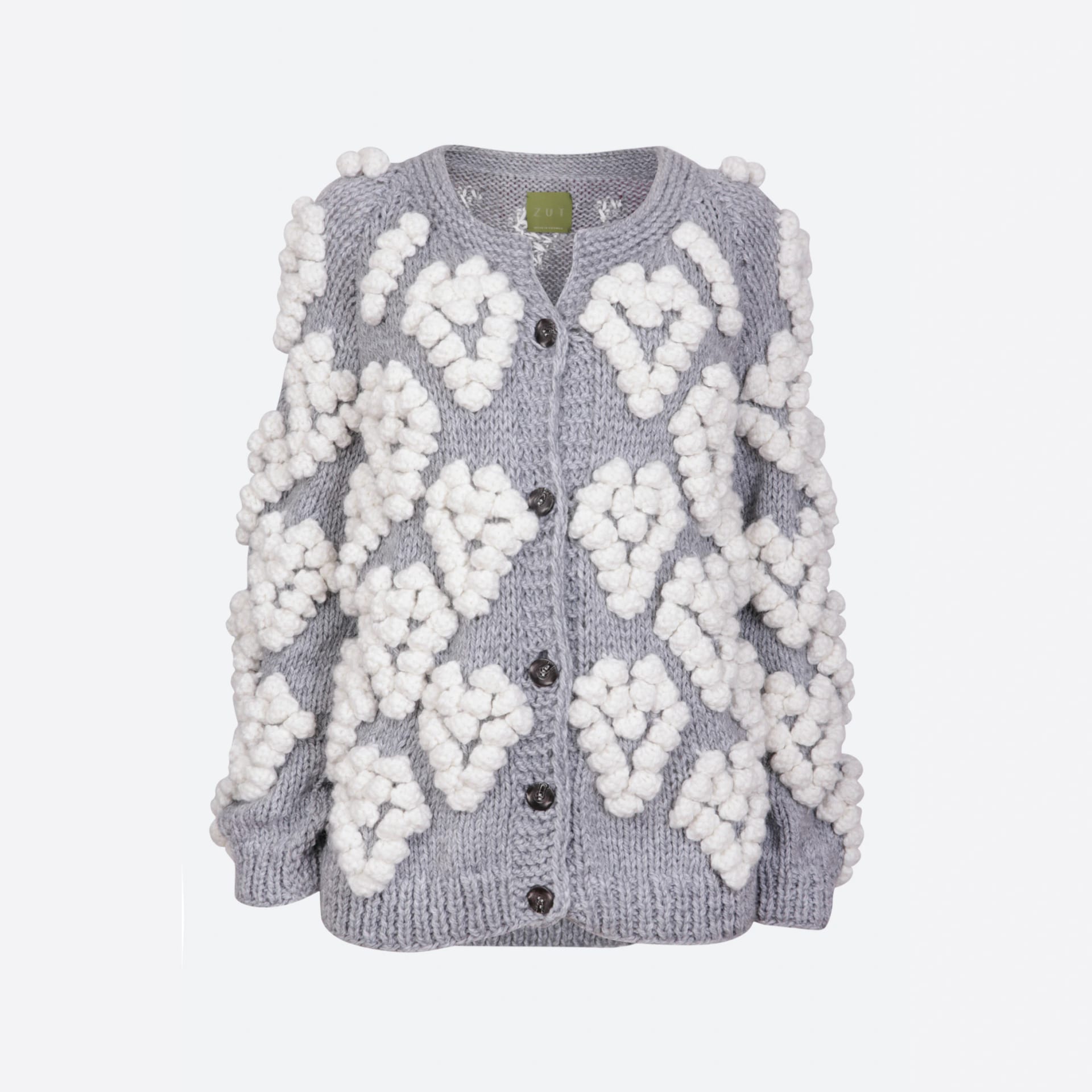 LUISA KNITTED SWEATER WITH HEARTS - imagen 1