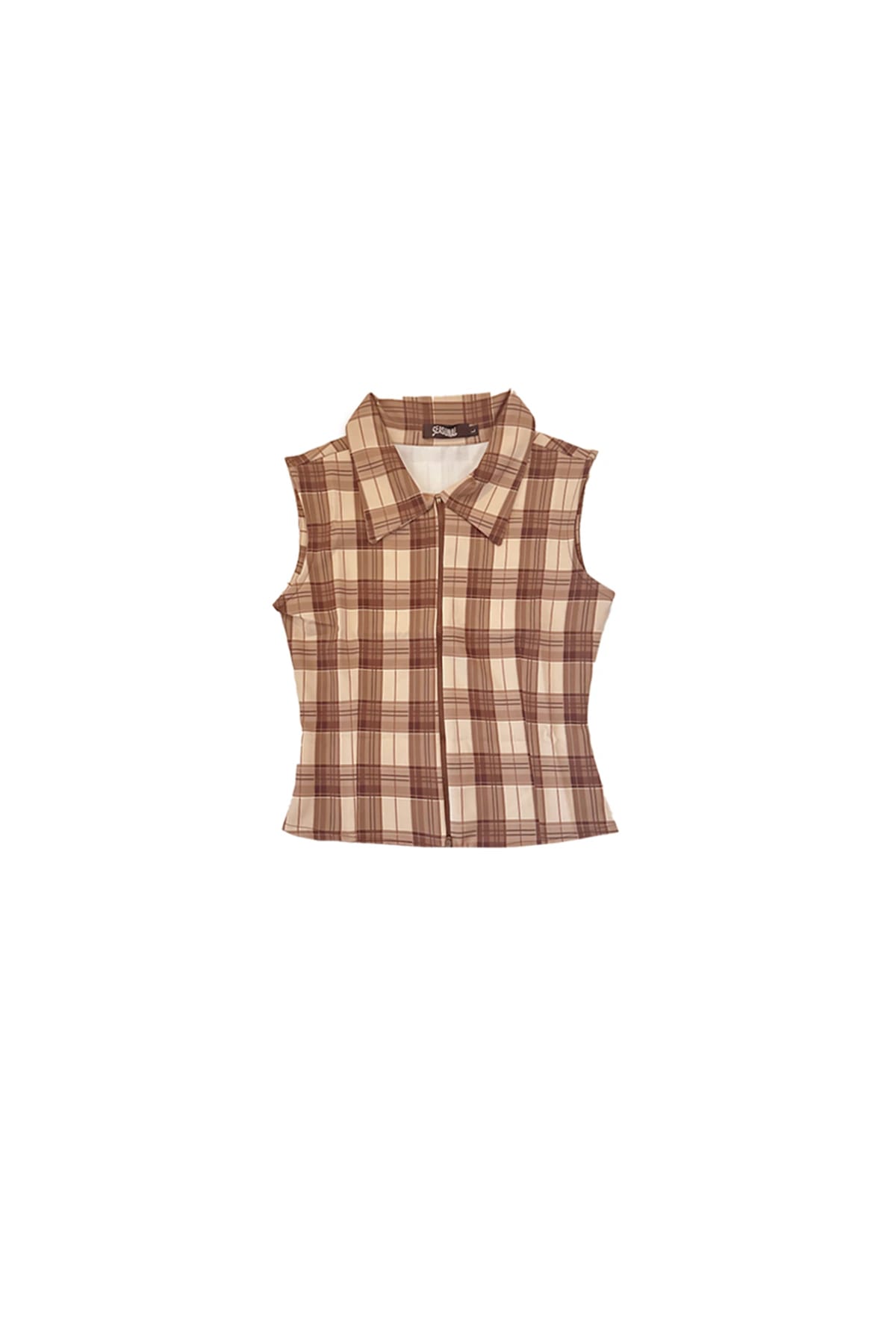 Zip Top in 90’s Plaid - imagen 1