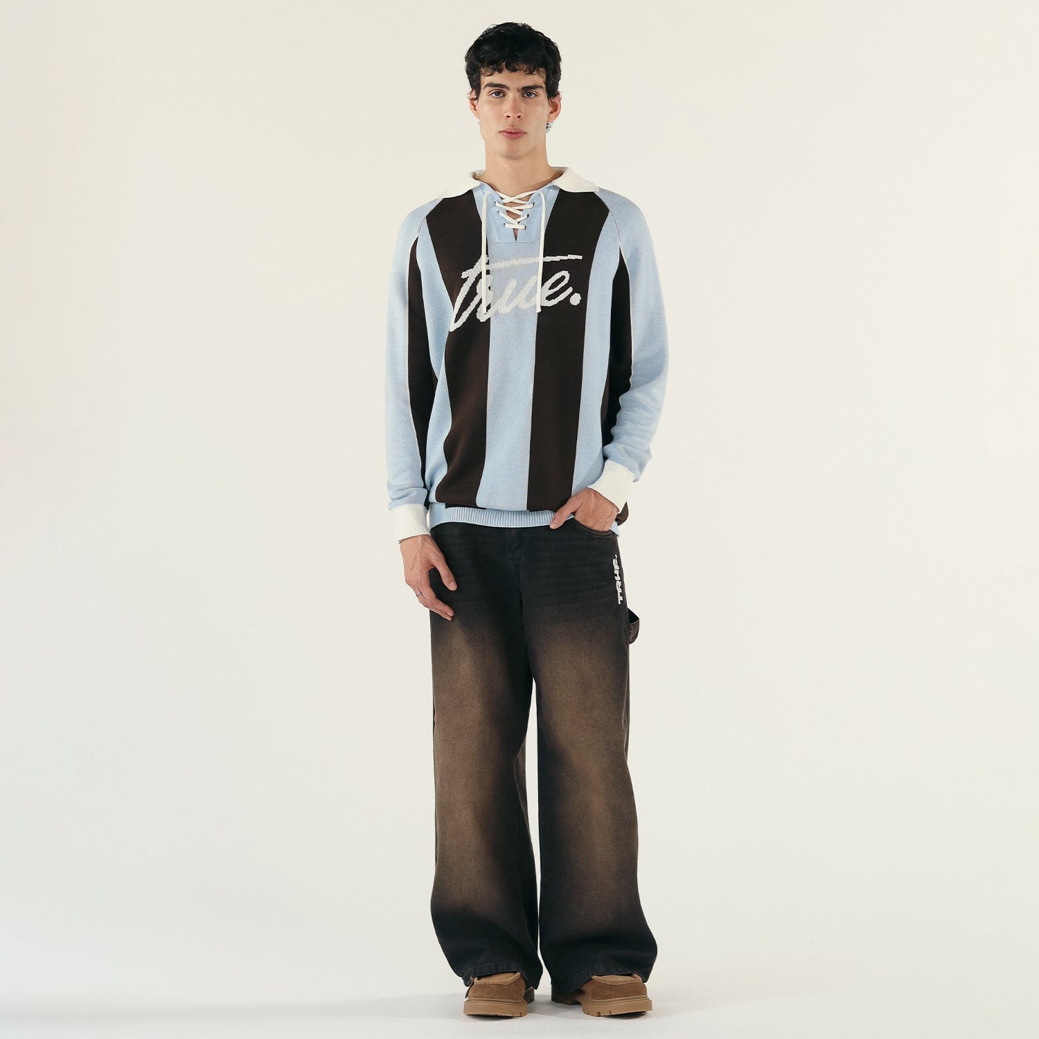 Striped Knit Polo - Blue - imagen 5
