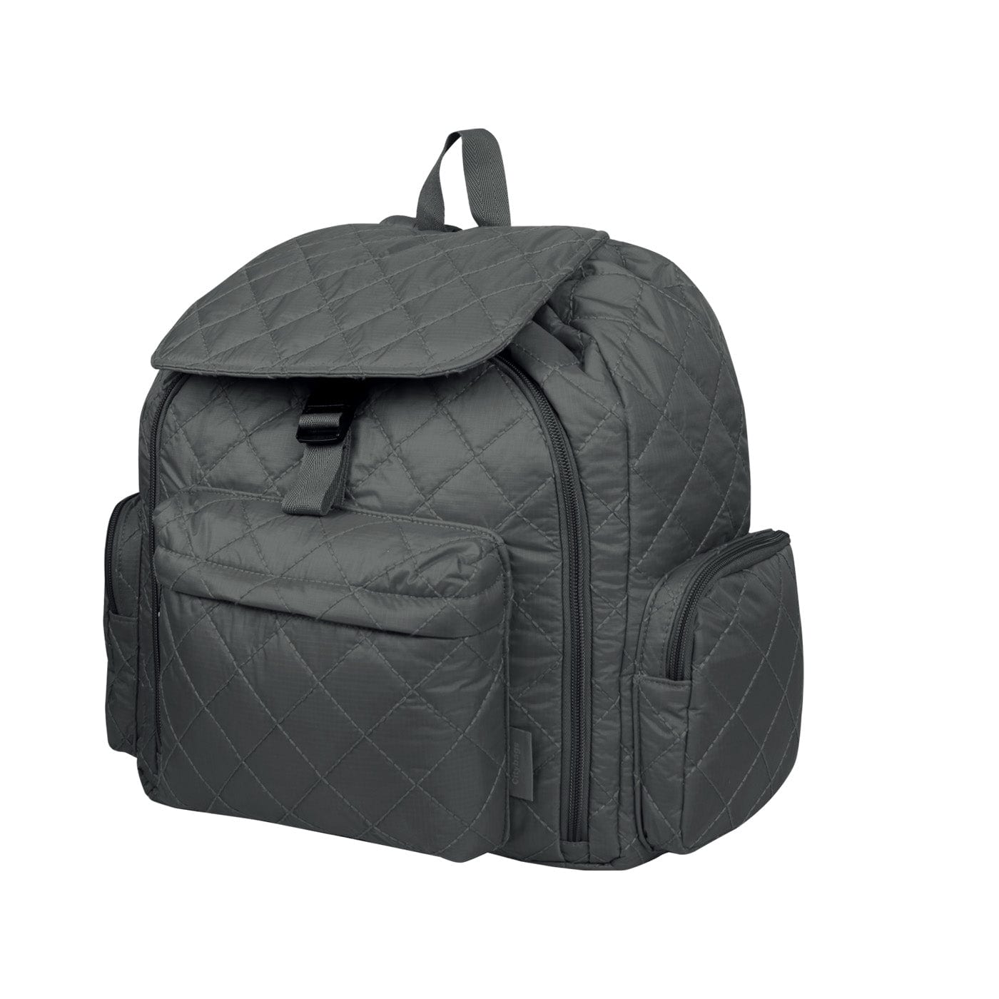 Morral Mochilero Pequeno Puffer Gris - imagen 1