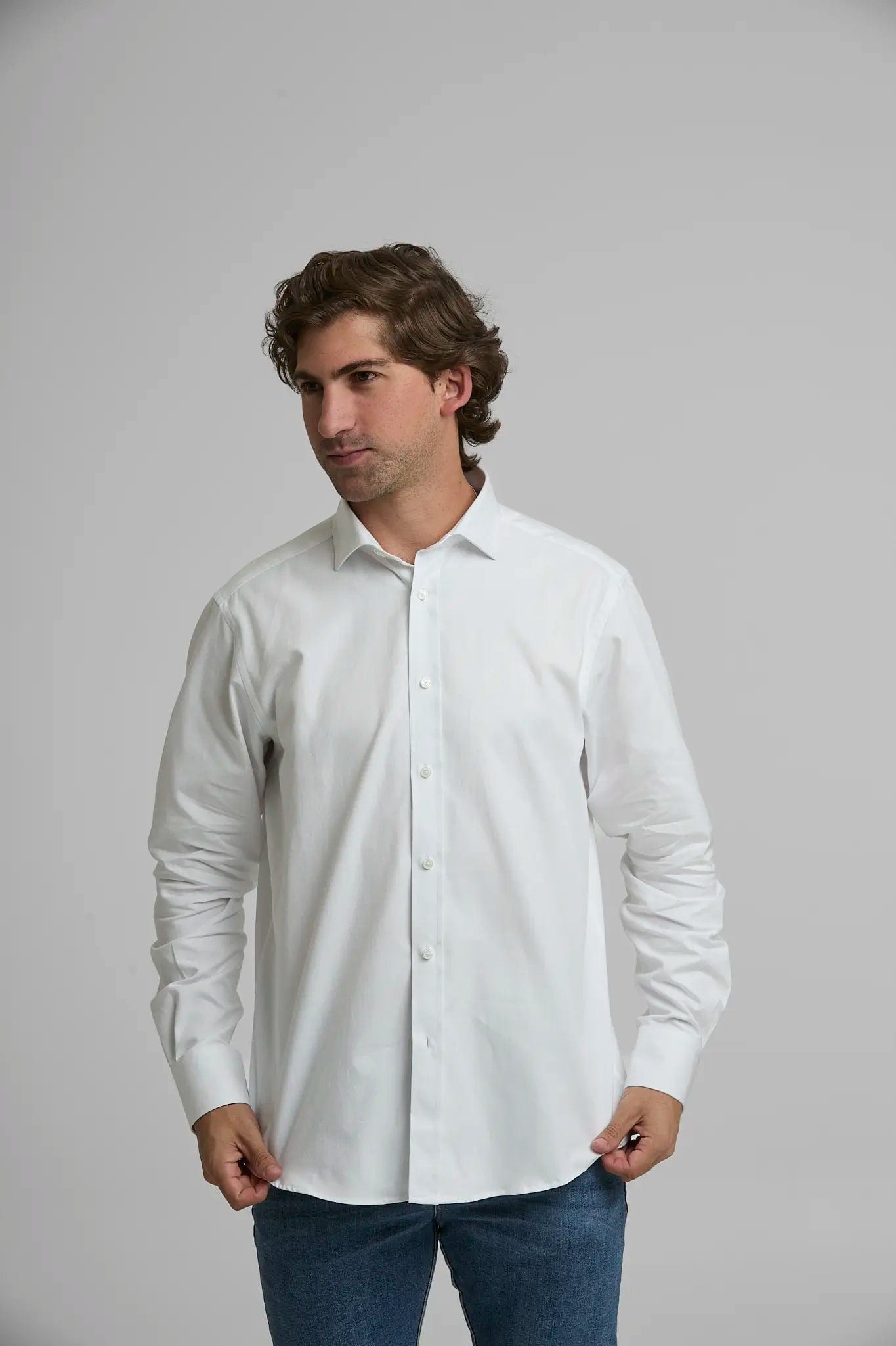 Camisa Hombre Oxford Blanca - imagen 1