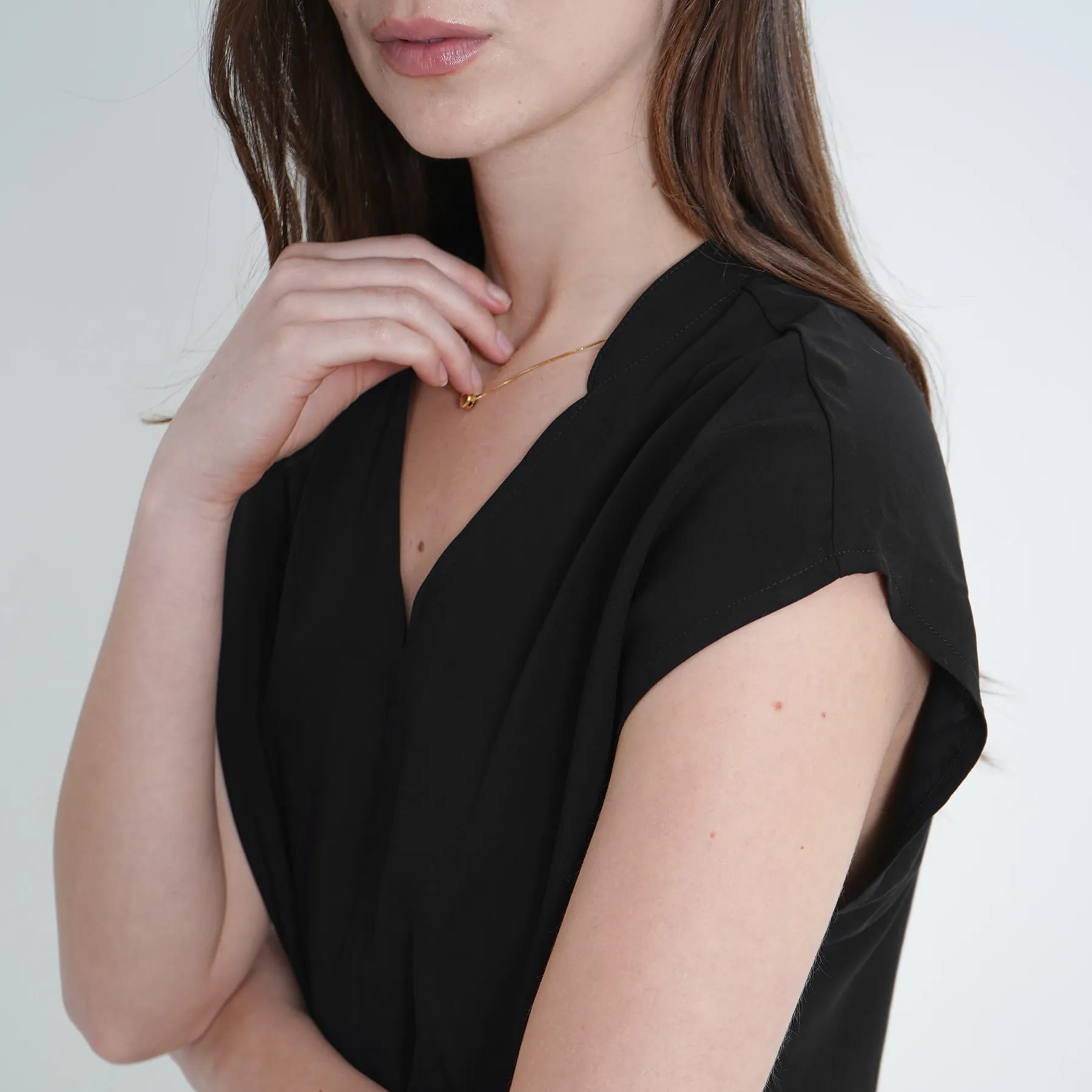 Blusa Cuello Neru Manga Sisa - imagen 2