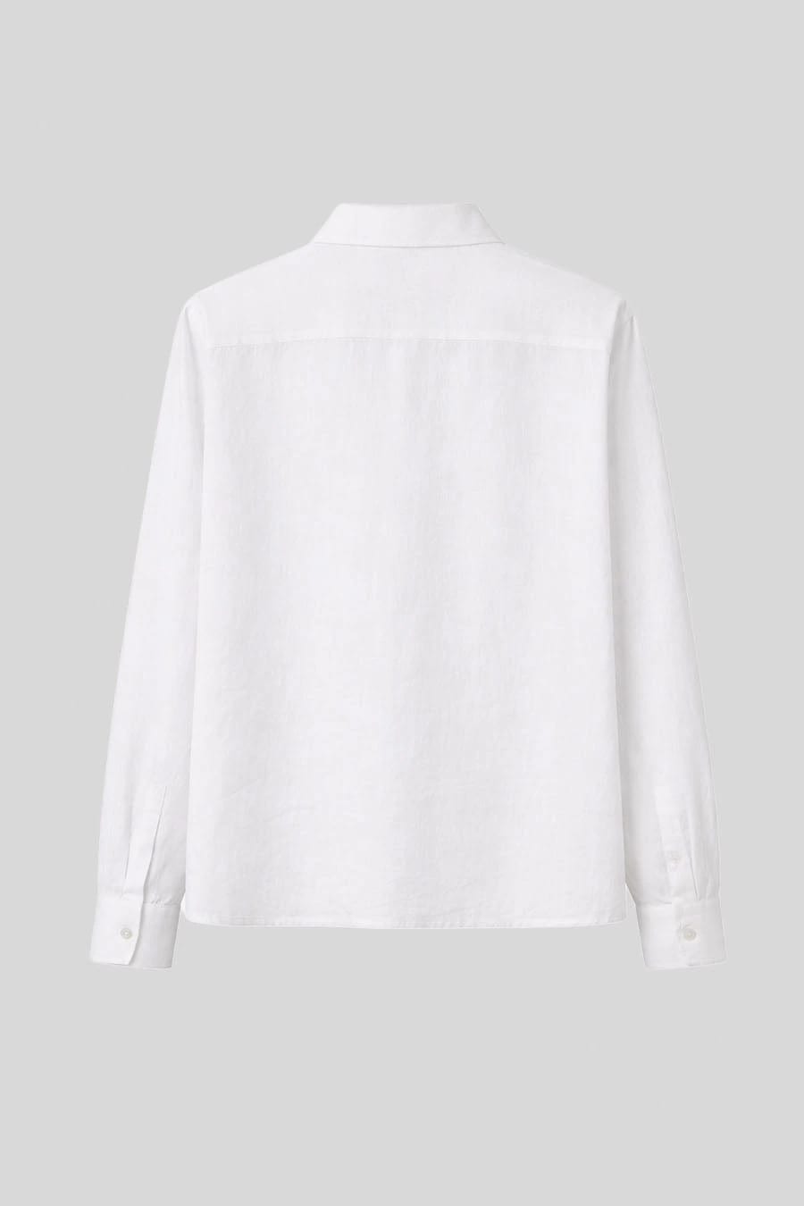 Women's shirt linen assisi white - imagen 2
