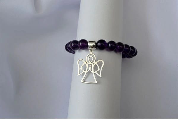 Pulsera Amatista dije ángel - imagen 2