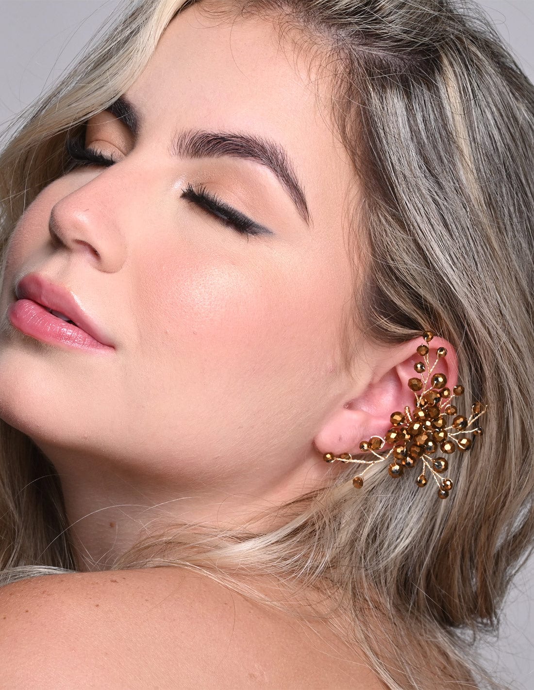 Ear Cuff Glimmer Brown - imagen 2