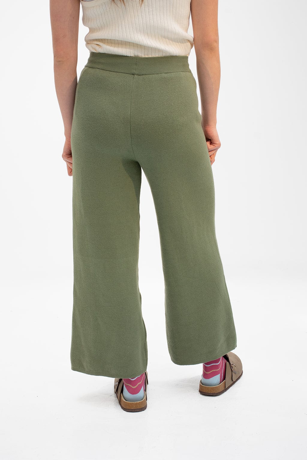 Pantalón Tejido Verde - imagen 3