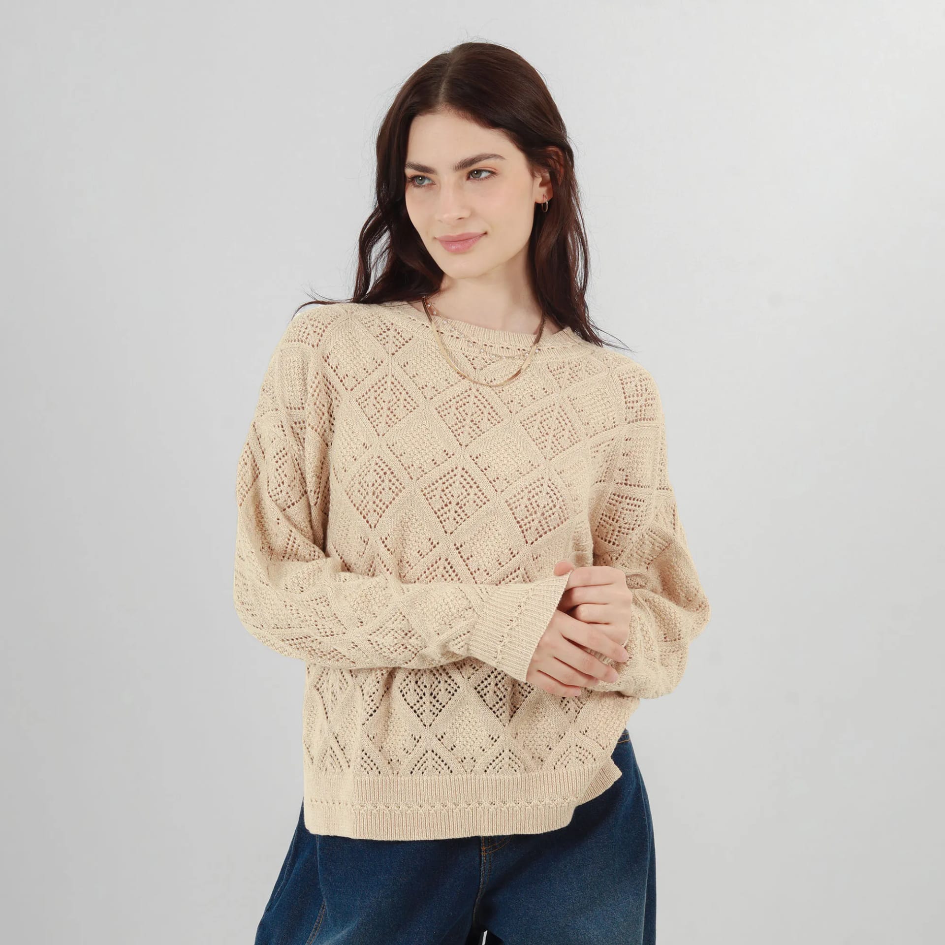 Sweater Cuello Redondo Manga Larga - imagen 2