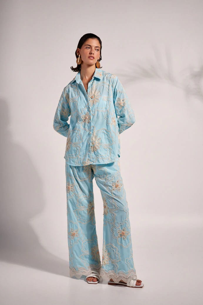 BEA PANTS BABY BLUE - imagen 1