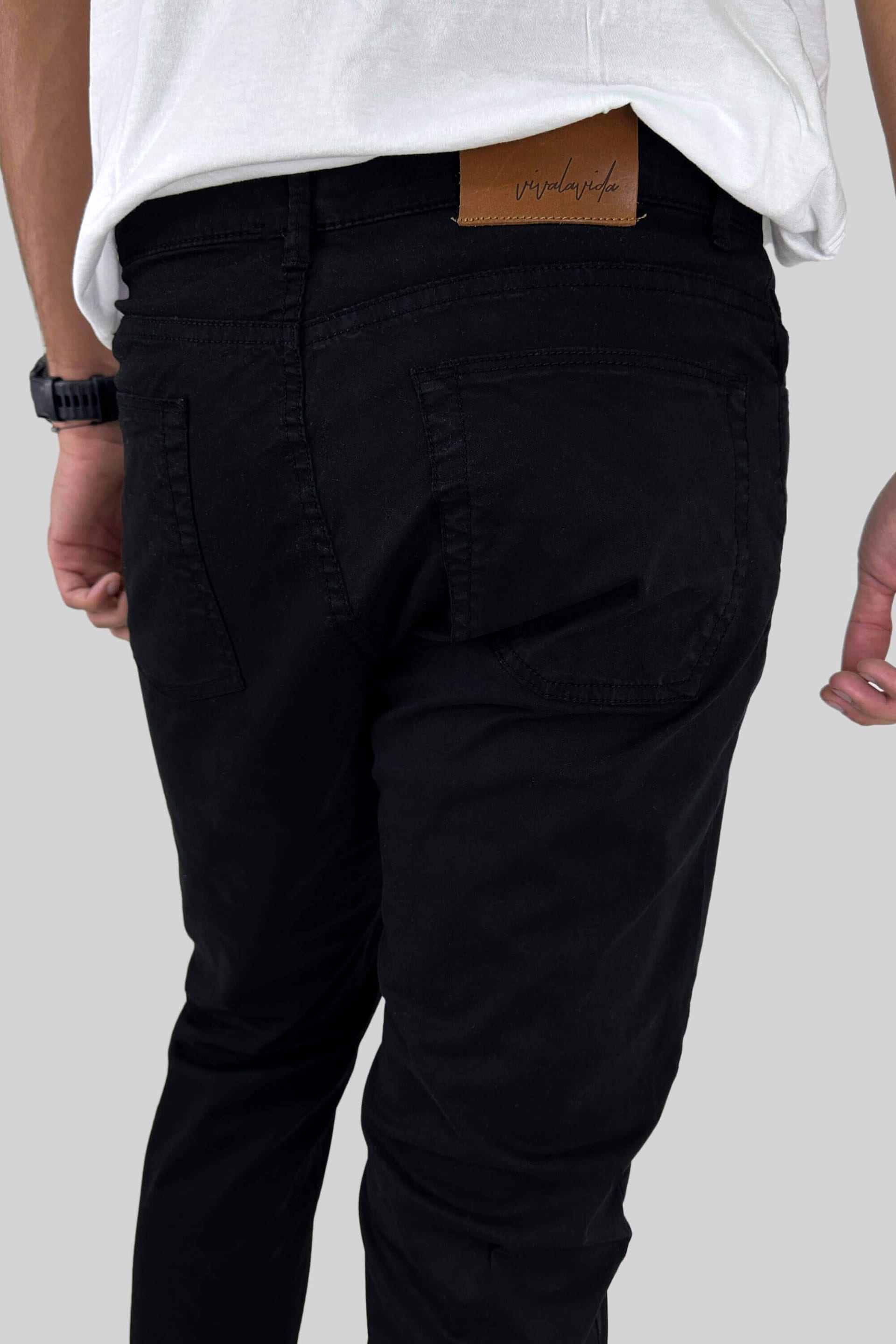 PANTALON 5 BOLSILLOS NEGRO - imagen 3