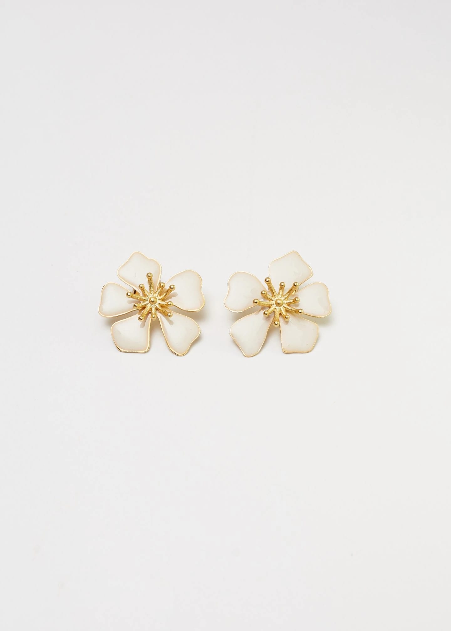 Aretes aurora Maxi Blanco - imagen 3