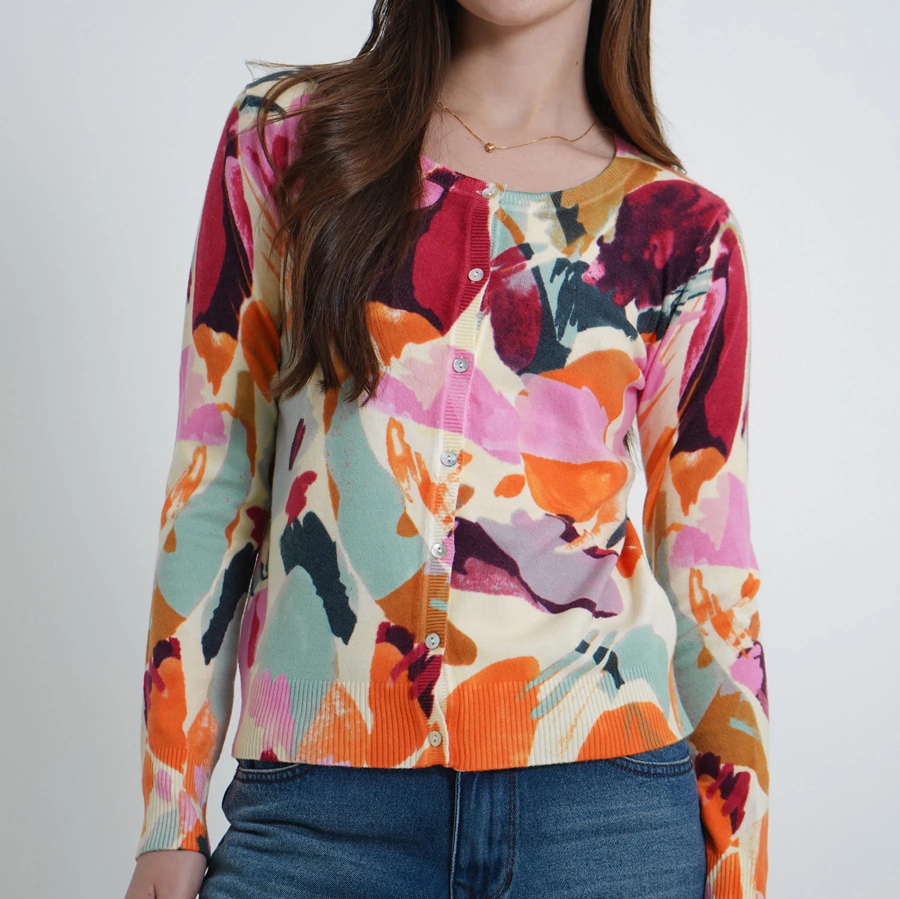 Sweater Cuello V Manga Larga - imagen 2