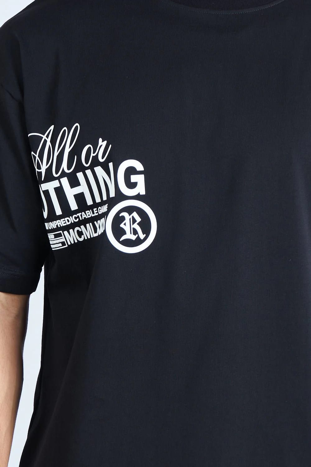 CAMISETA OVERSIZE NEGRA [DROP 0:0] - imagen 4