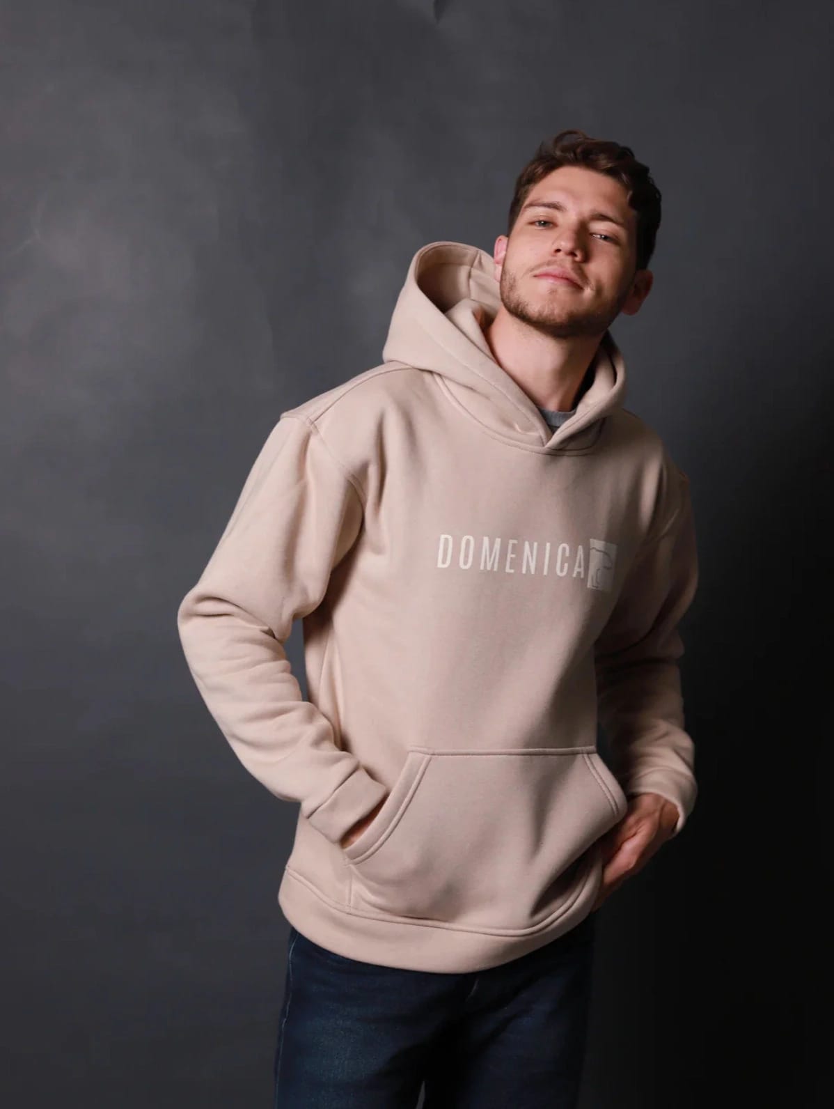 HOODIE OSO BEIGE OVERSIZED - UNISEX - imagen 2