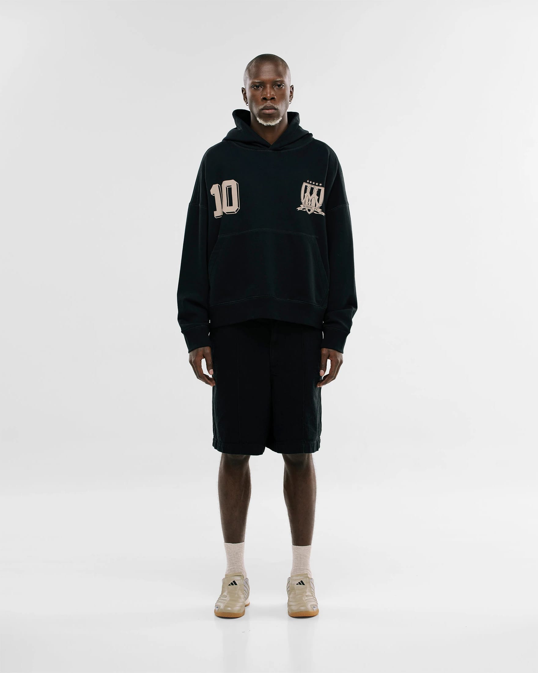 Hoodie Oversized MONOIC F.C - Negro Oscuro - imagen 7