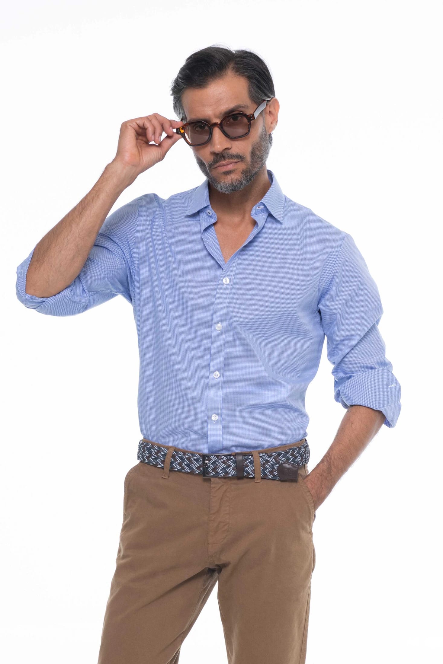 Camisa Londres Azul Medio - imagen 1