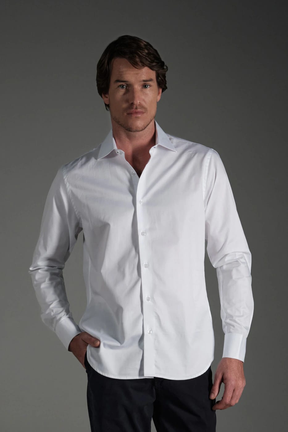 Camisa Classic Algodón Blanco - imagen 5