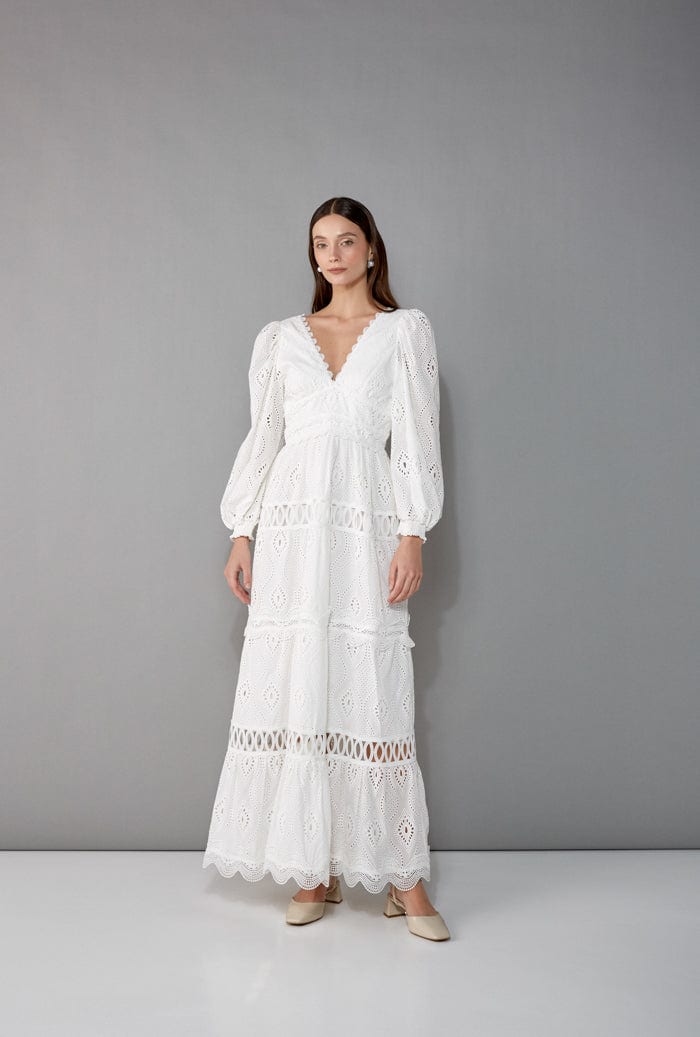 AMARANTA MAXI DRESS WHITE - imagen 1