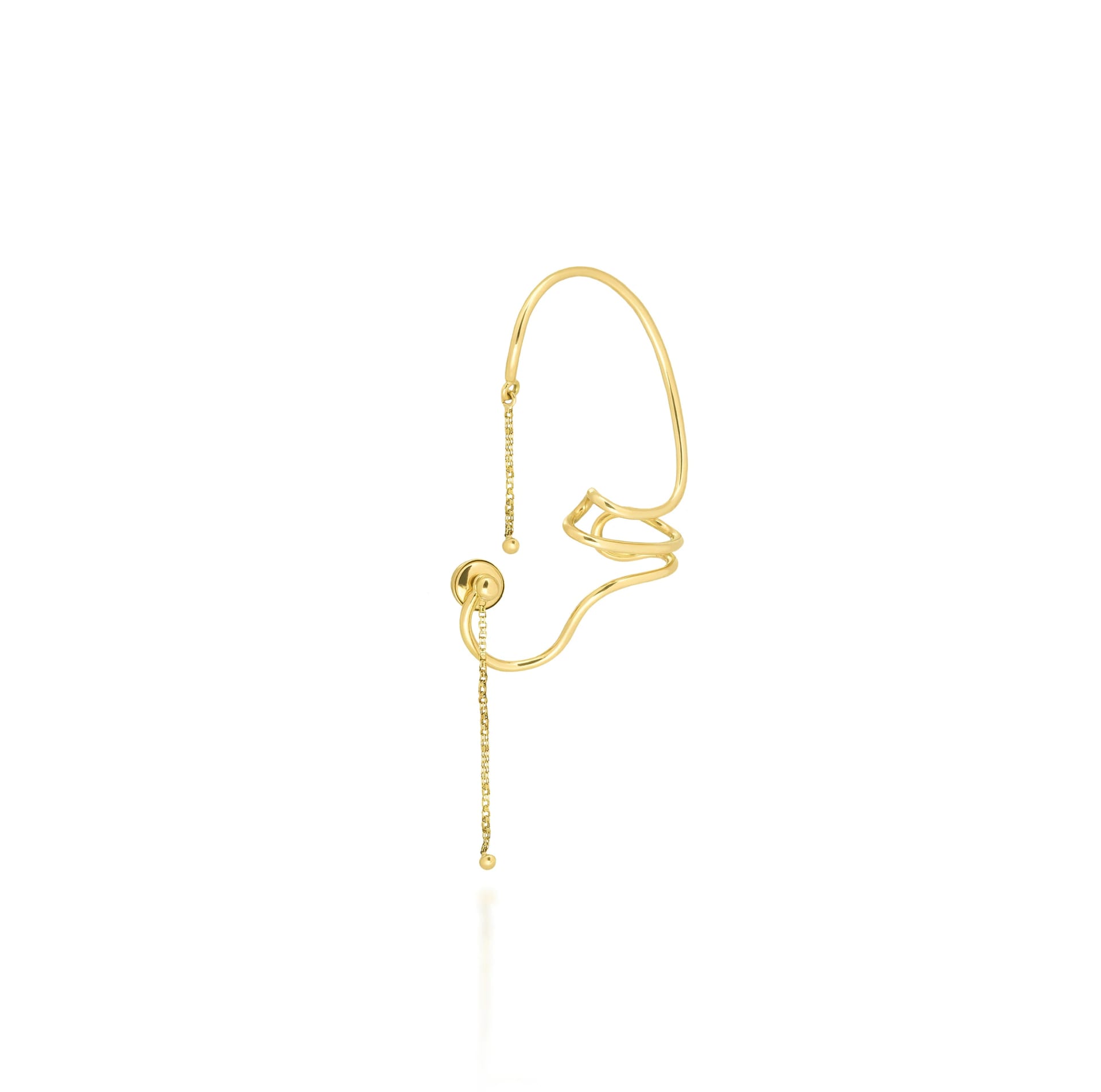 Ear cuff Cadenas de Oro - imagen 1
