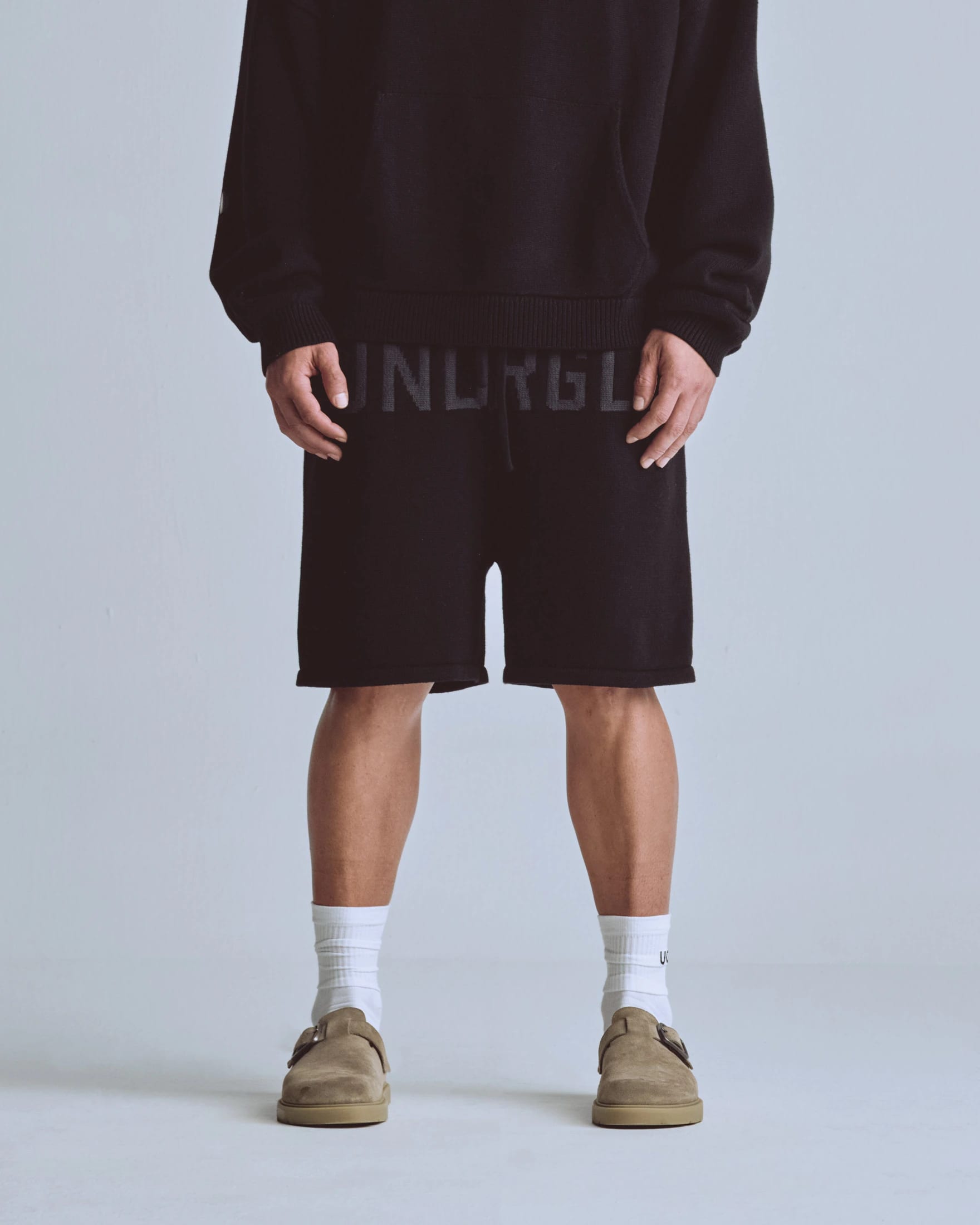 Basics UNDRGLD Knitted Shorts Black - imagen 2