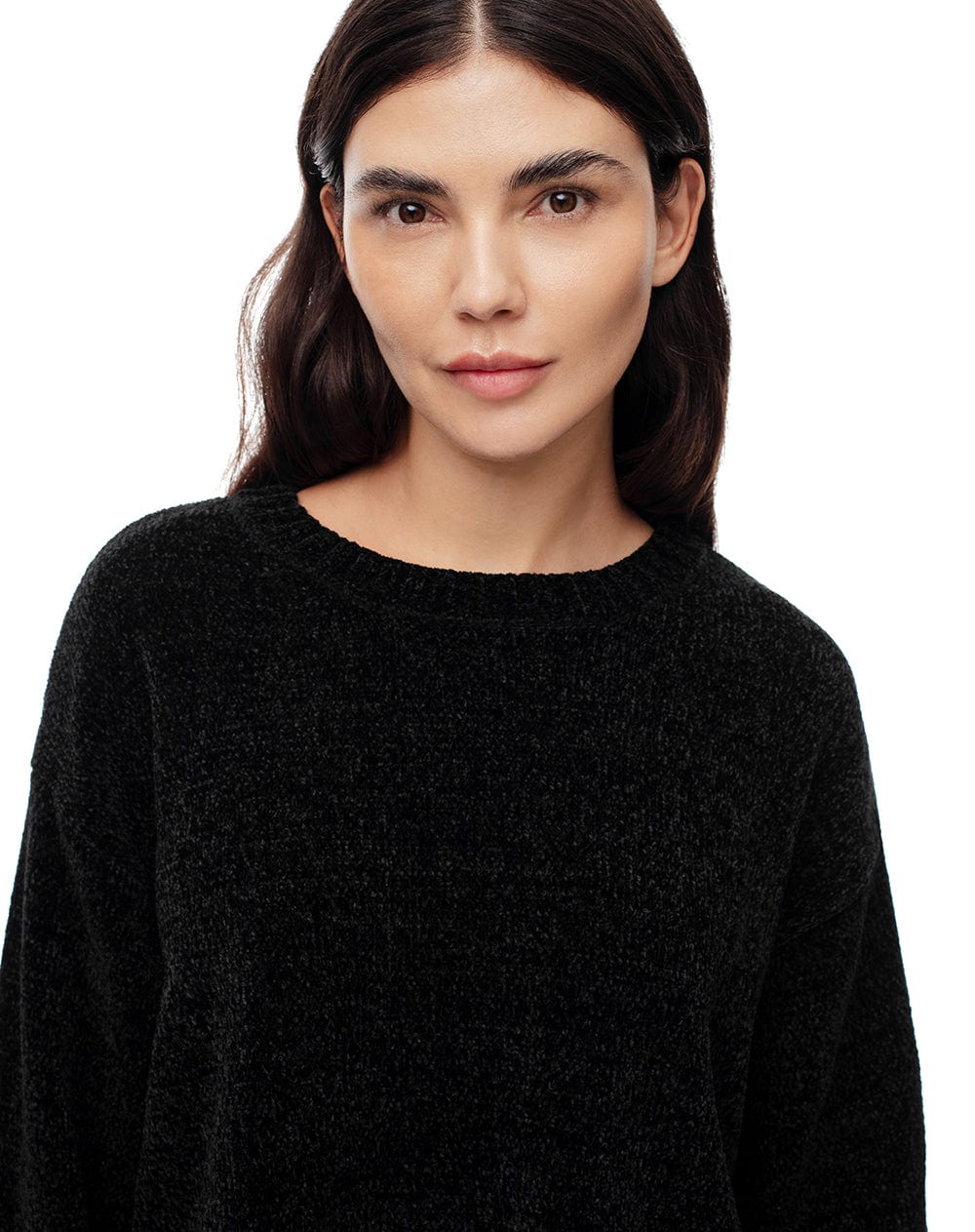 Suéter oversize negro mujer - imagen 3