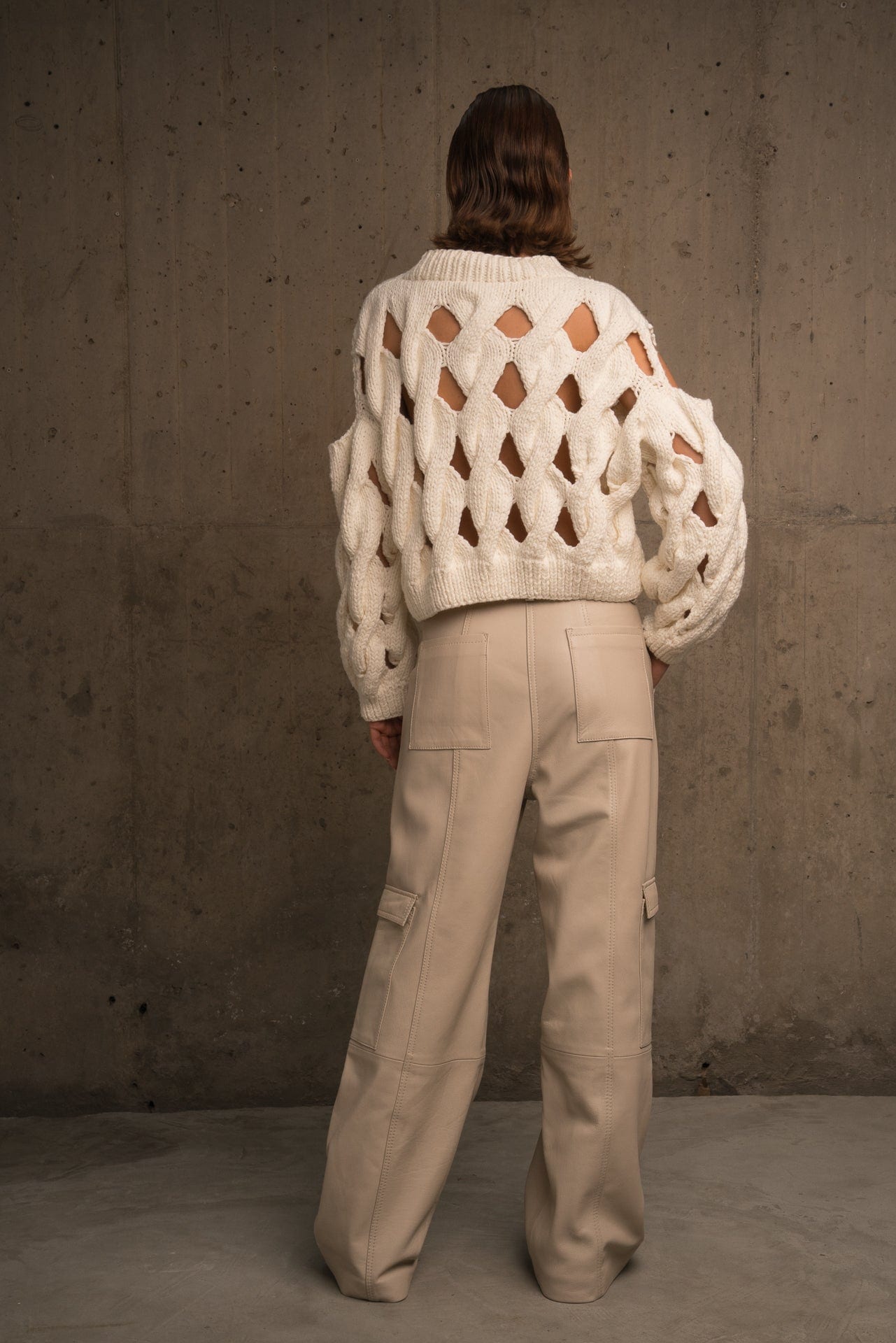 LARA SUPER HOLLOW KNIT SWEATER - imagen 3