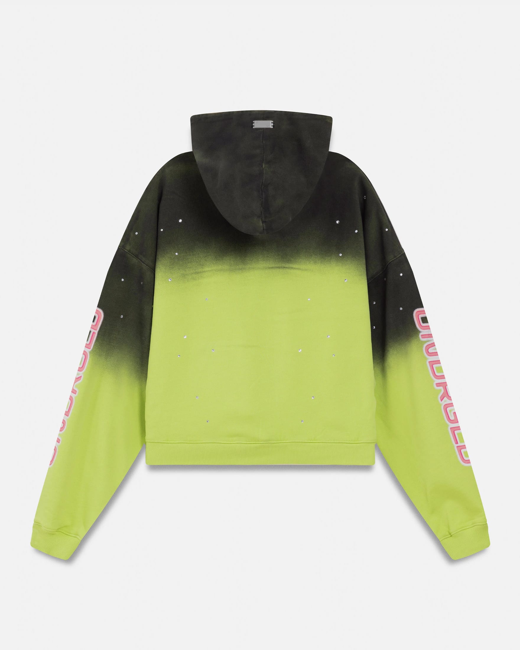 Act 1 Neon Boxy Fit Hoodie Faded Green - imagen 3