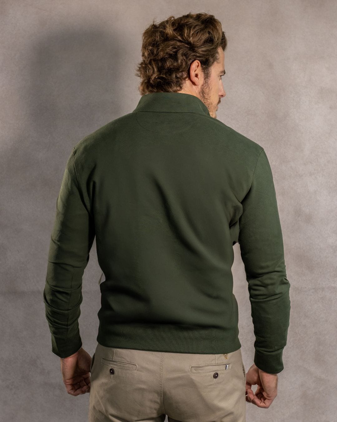 Halfzip Viana Antimanchas Verde Militar - imagen 4