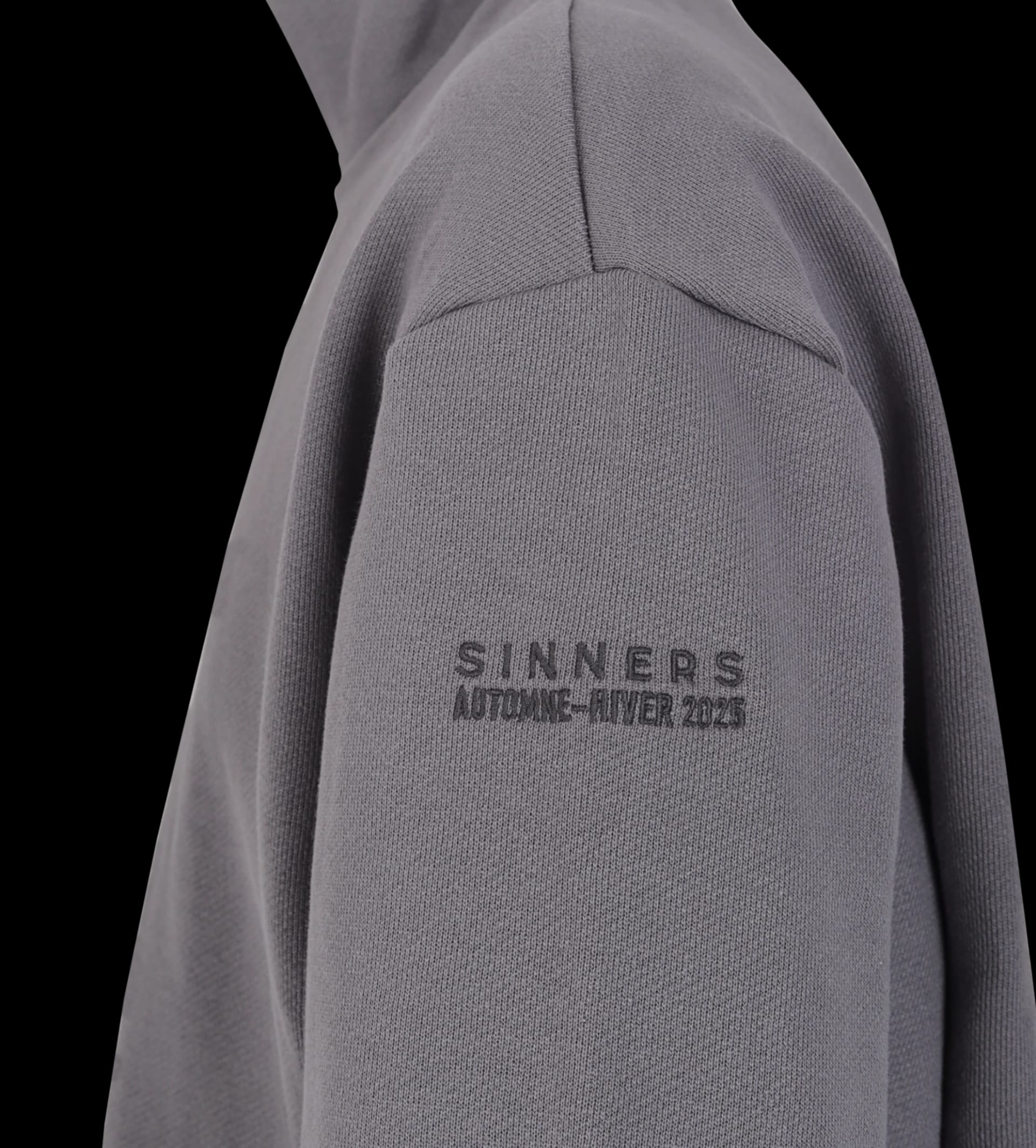 MONOGRAM ZIPPER GRAY SWEATER - imagen 4