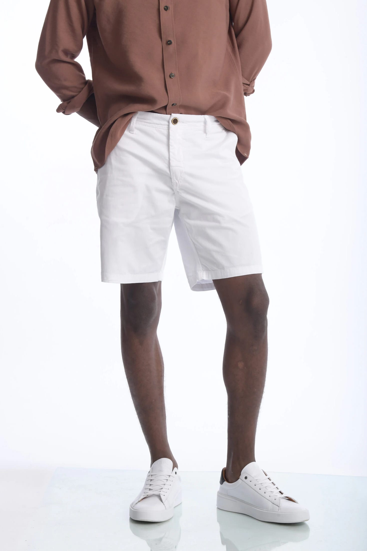 Bermuda Chino Dril Blanco - imagen 5