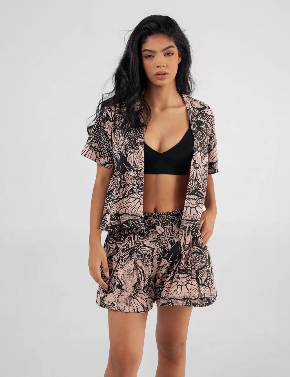 Camisa Cuello Sport manga corta Set Landsky coral Mujer - imagen 8