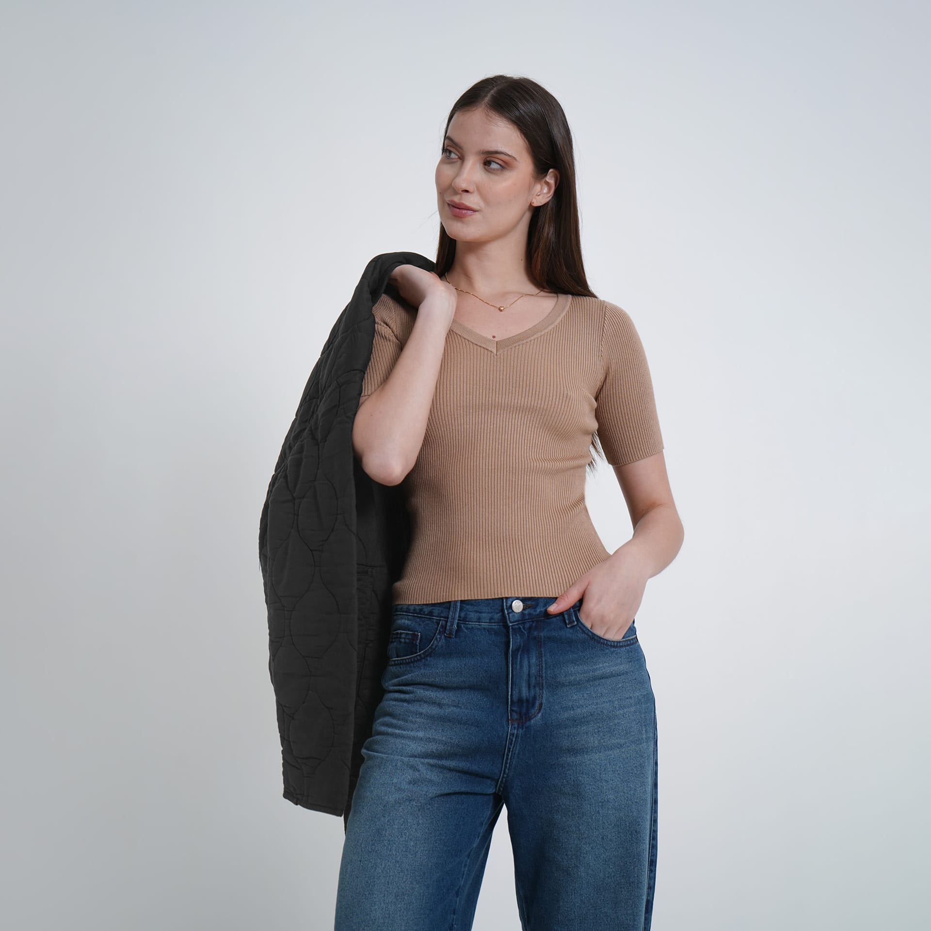 Sweater canale cuello alto manga corta - imagen 21