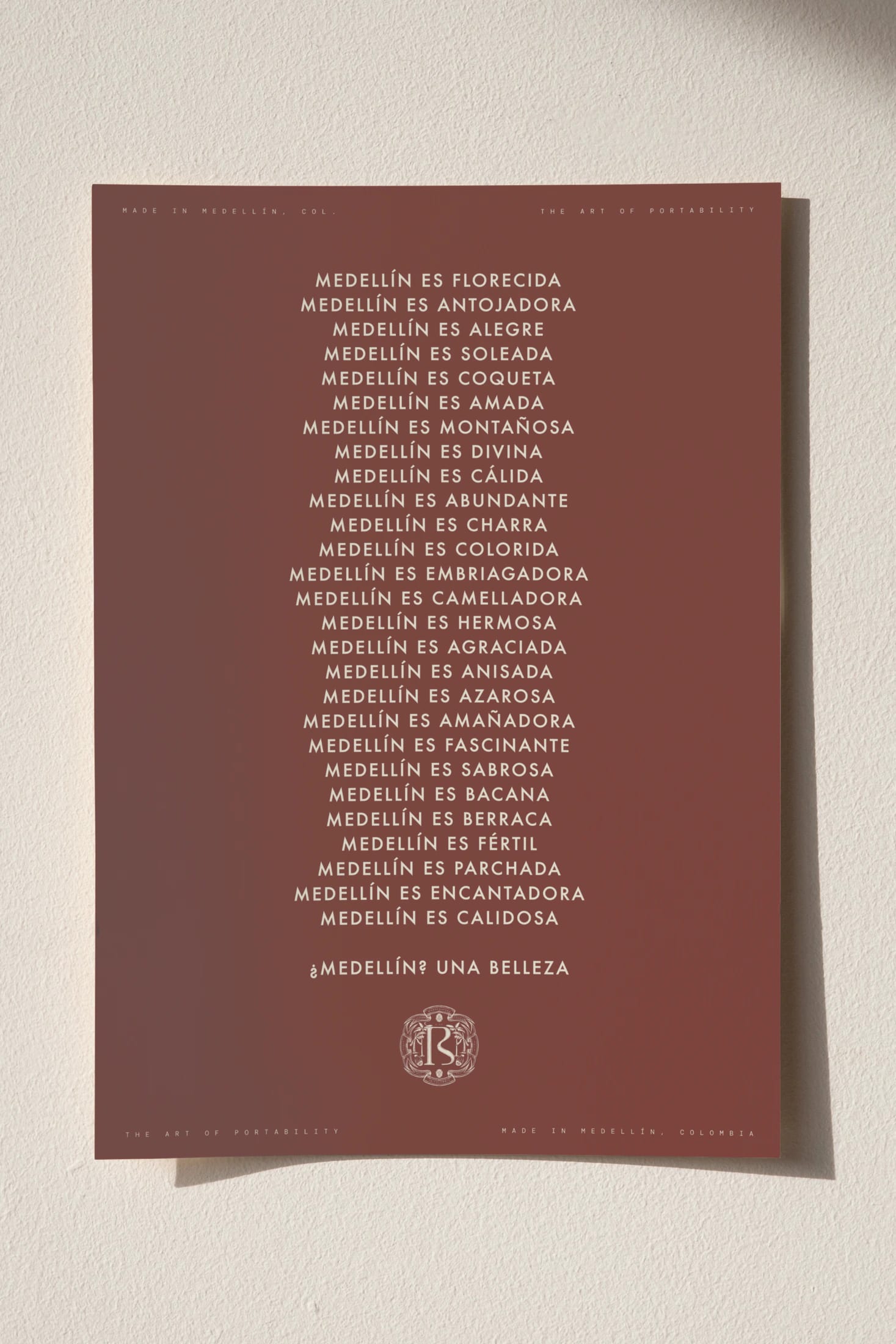 POSTER  50x70 -  MEDELLÍN ES... - imagen 1