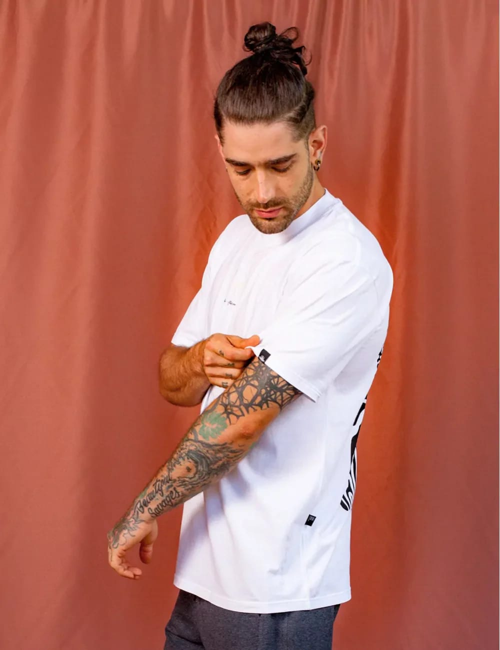 Camiseta Oversize On the Trip blanco para Hombre - imagen 3