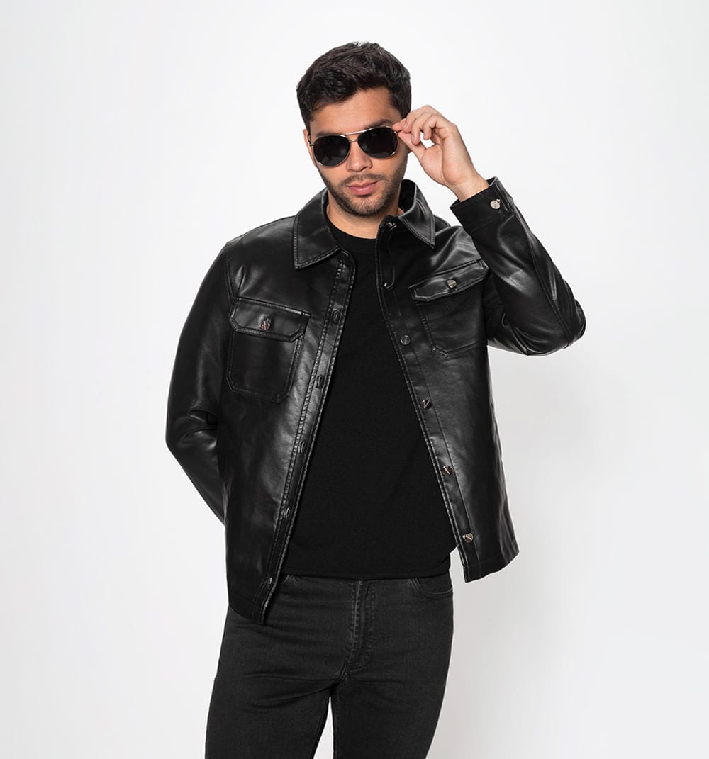 Sobrecamisa en pu - imagen 2