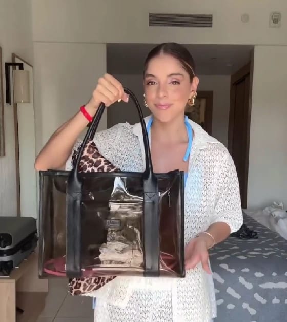 Bolso Tote Vinilo Oscuro Negro - imagen 2