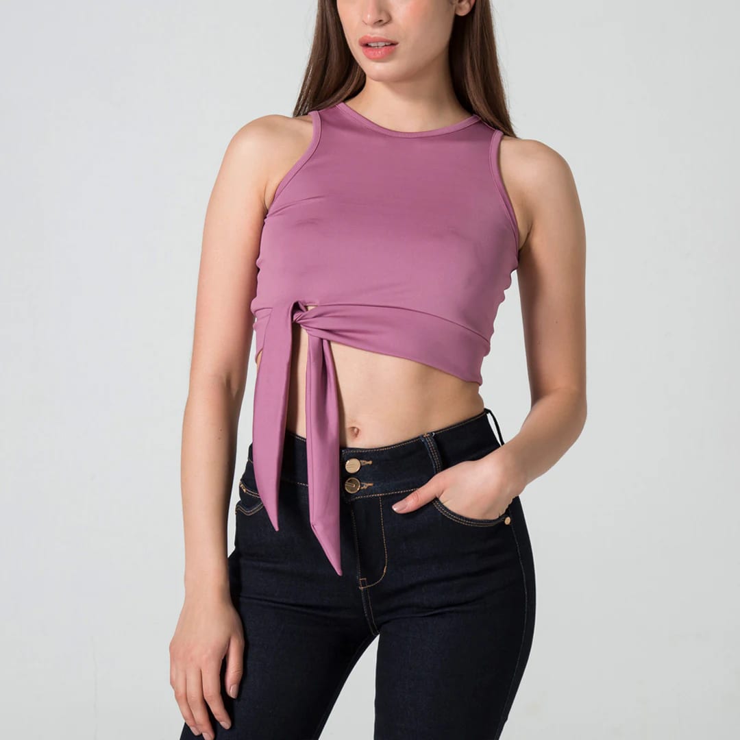 Blusa Crop Manga Sisa Slim Dalia - imagen 8