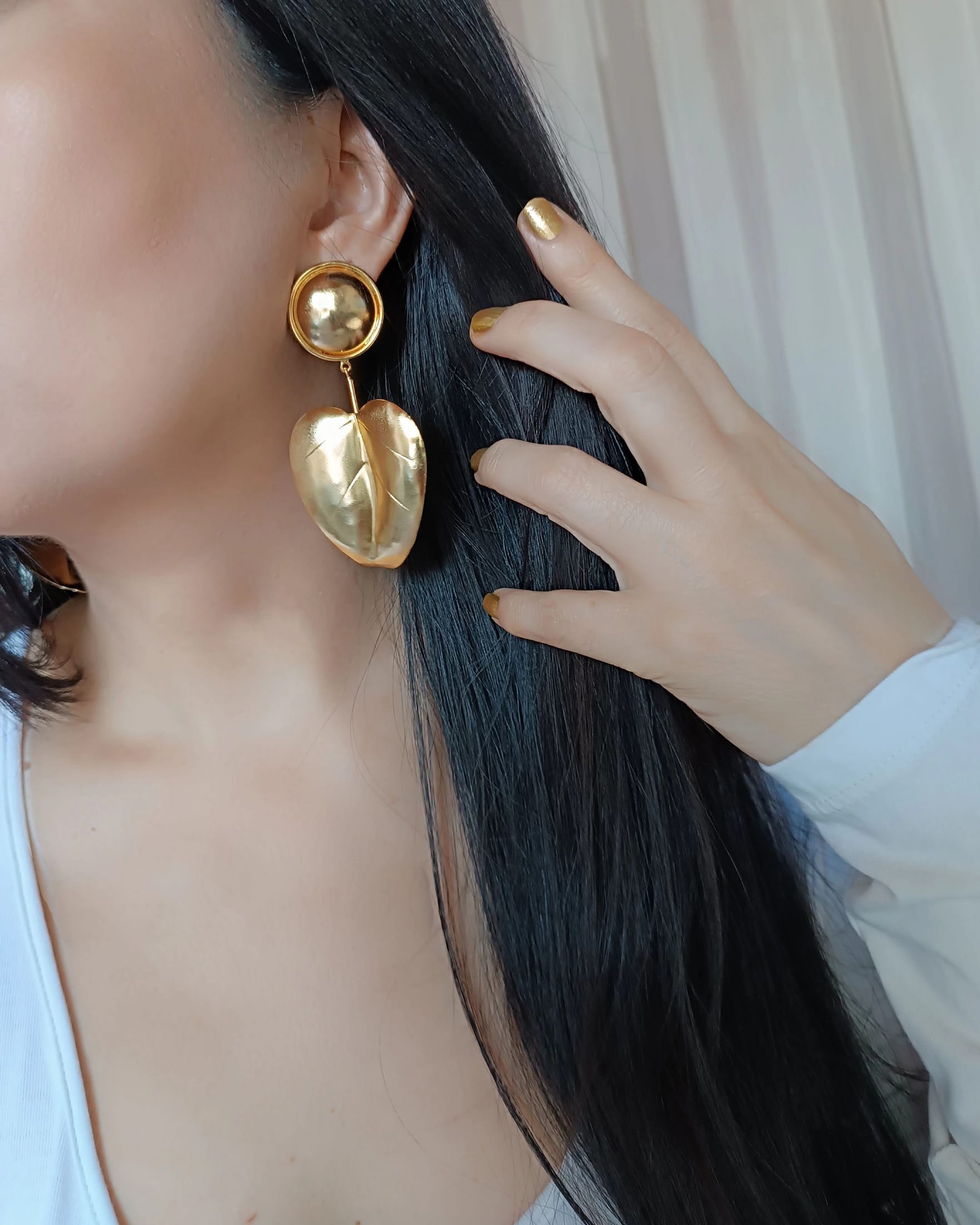 Aretes Hoja Lucinda - imagen 5