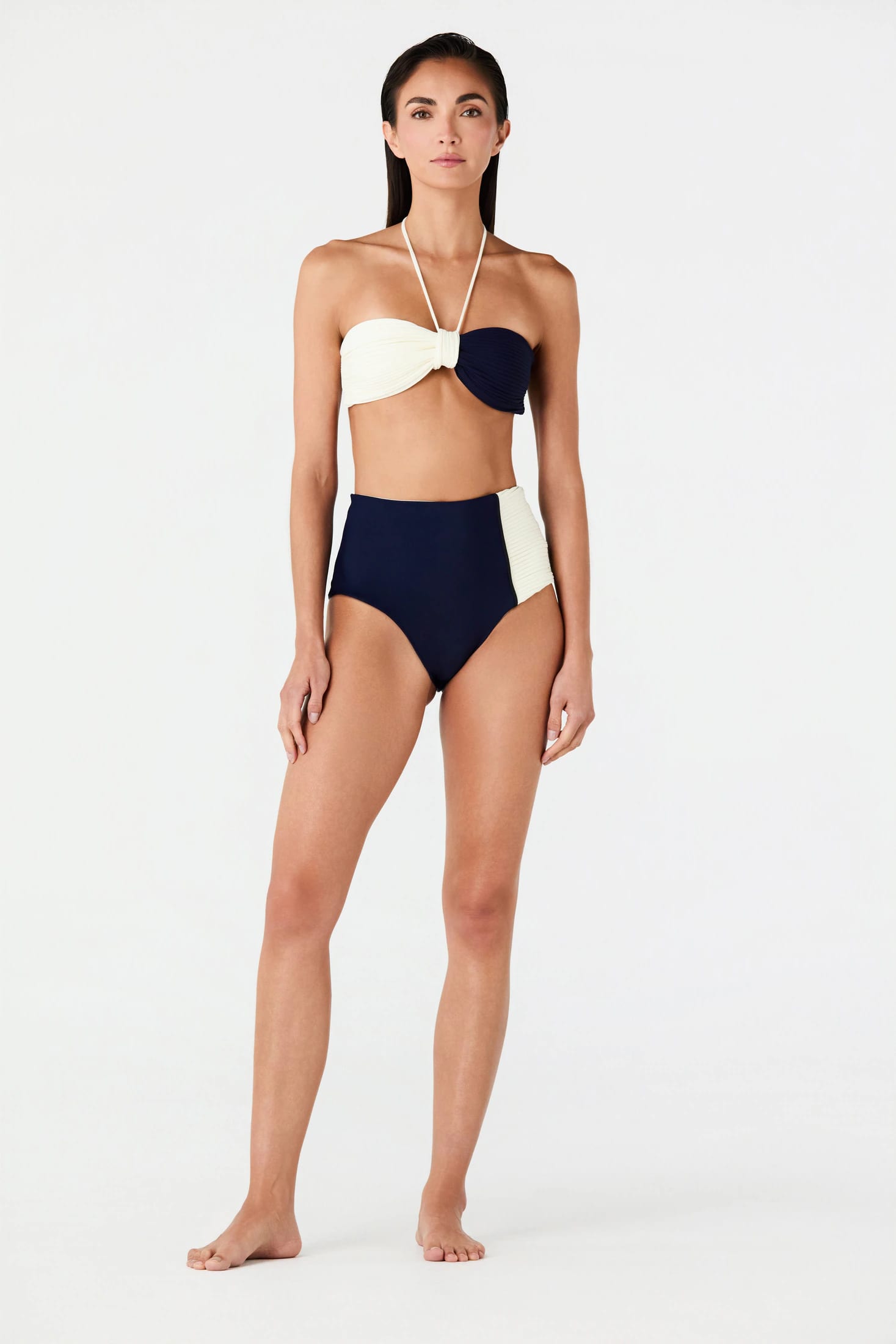 Emma Top / Navy - Ivory - imagen 1