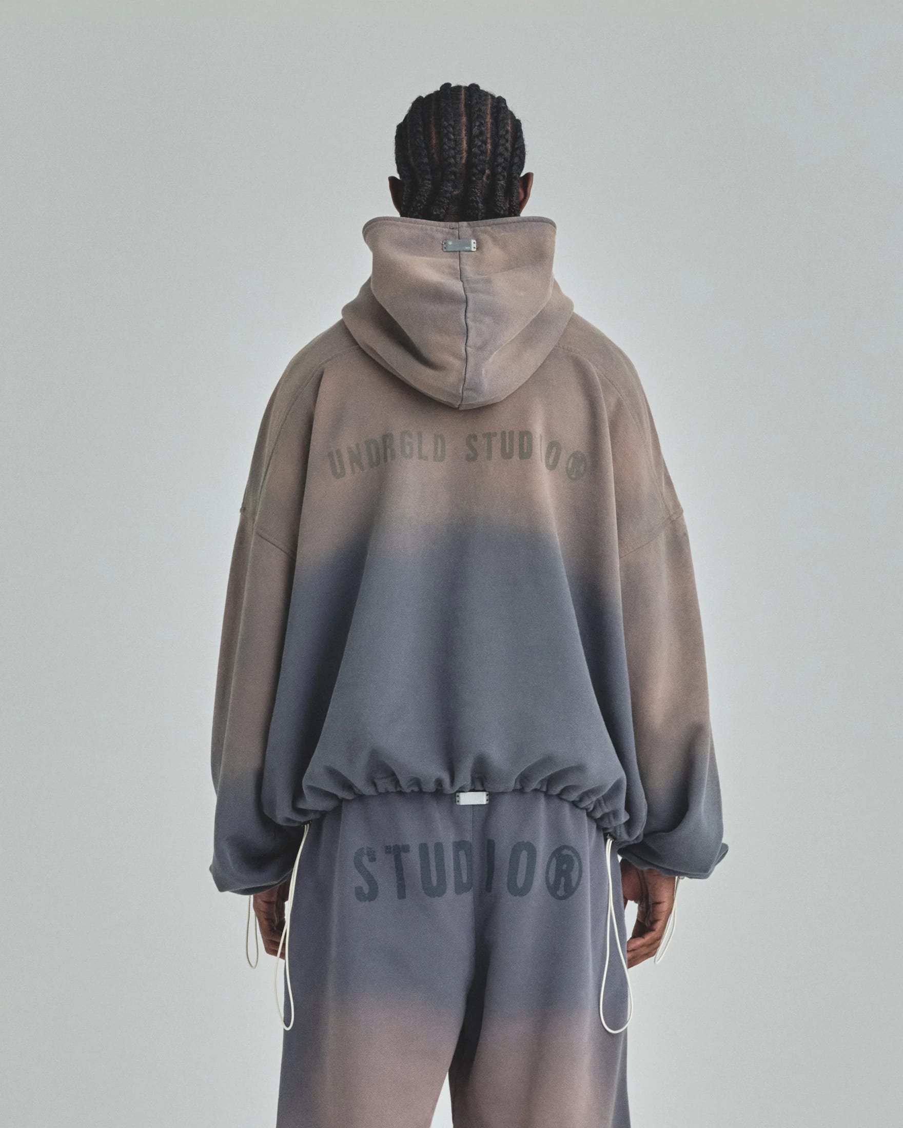 Spring Worn Logo Toggle Adjusted Hoodie Sandblast Gray - imagen 7