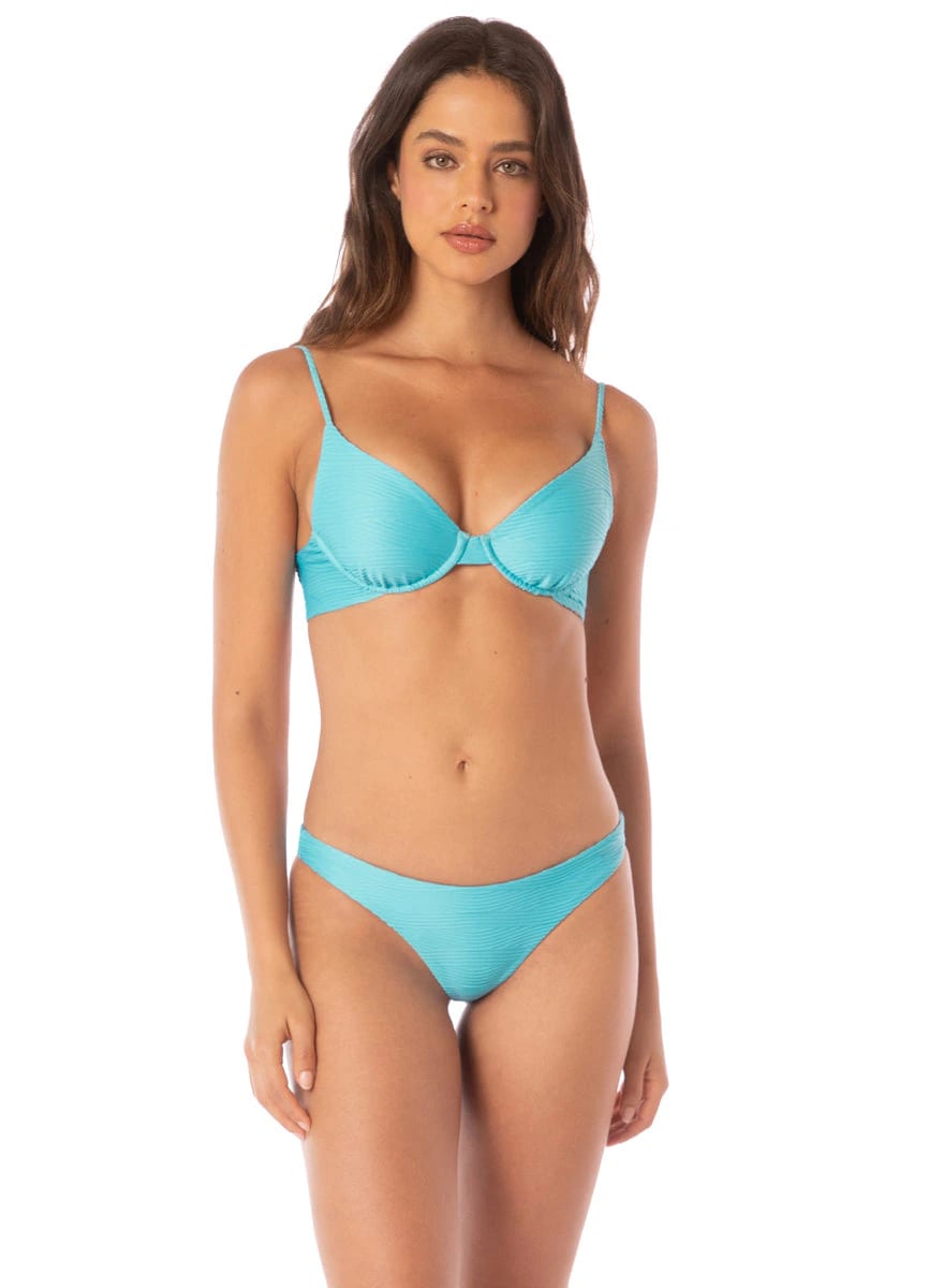 Maaji Sea Blue Dainty Unmolded Underwire Bikini Top - imagen 1