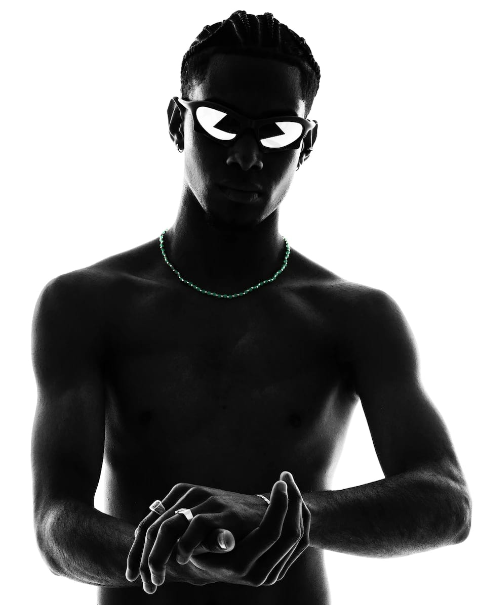 GREEN MIST NECKLACE | COLLAR CON BALINES EN PLATA Y ÁGATAS - imagen 5
