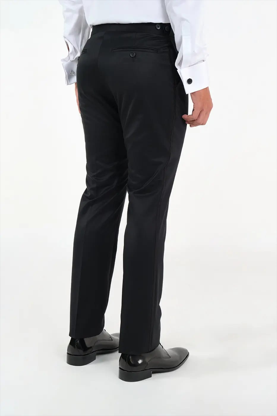 Traje Smoking Slim Fit Paño Negro - imagen 6