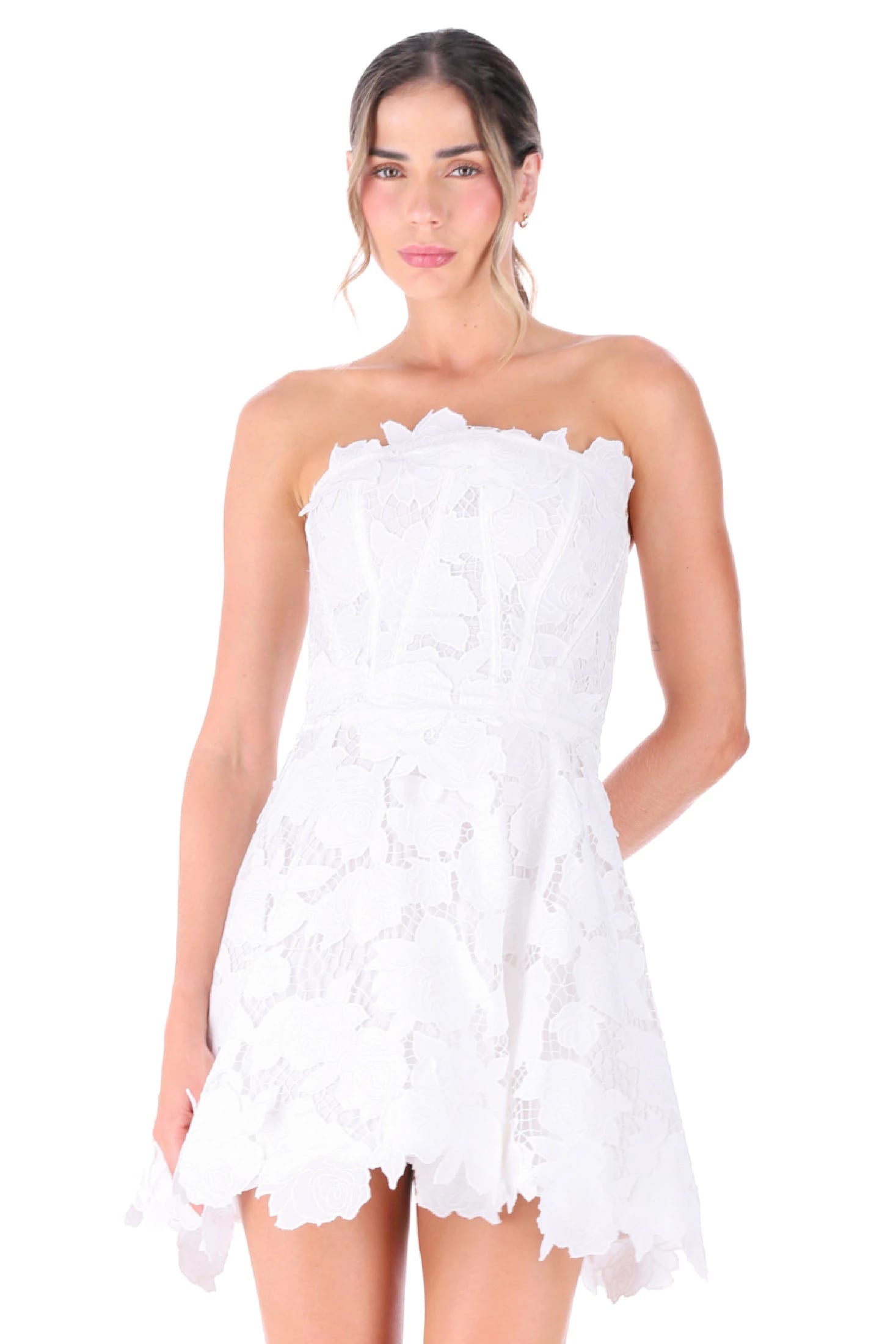 VESTIDO ELLIPSE AURA CRUDO - imagen 1