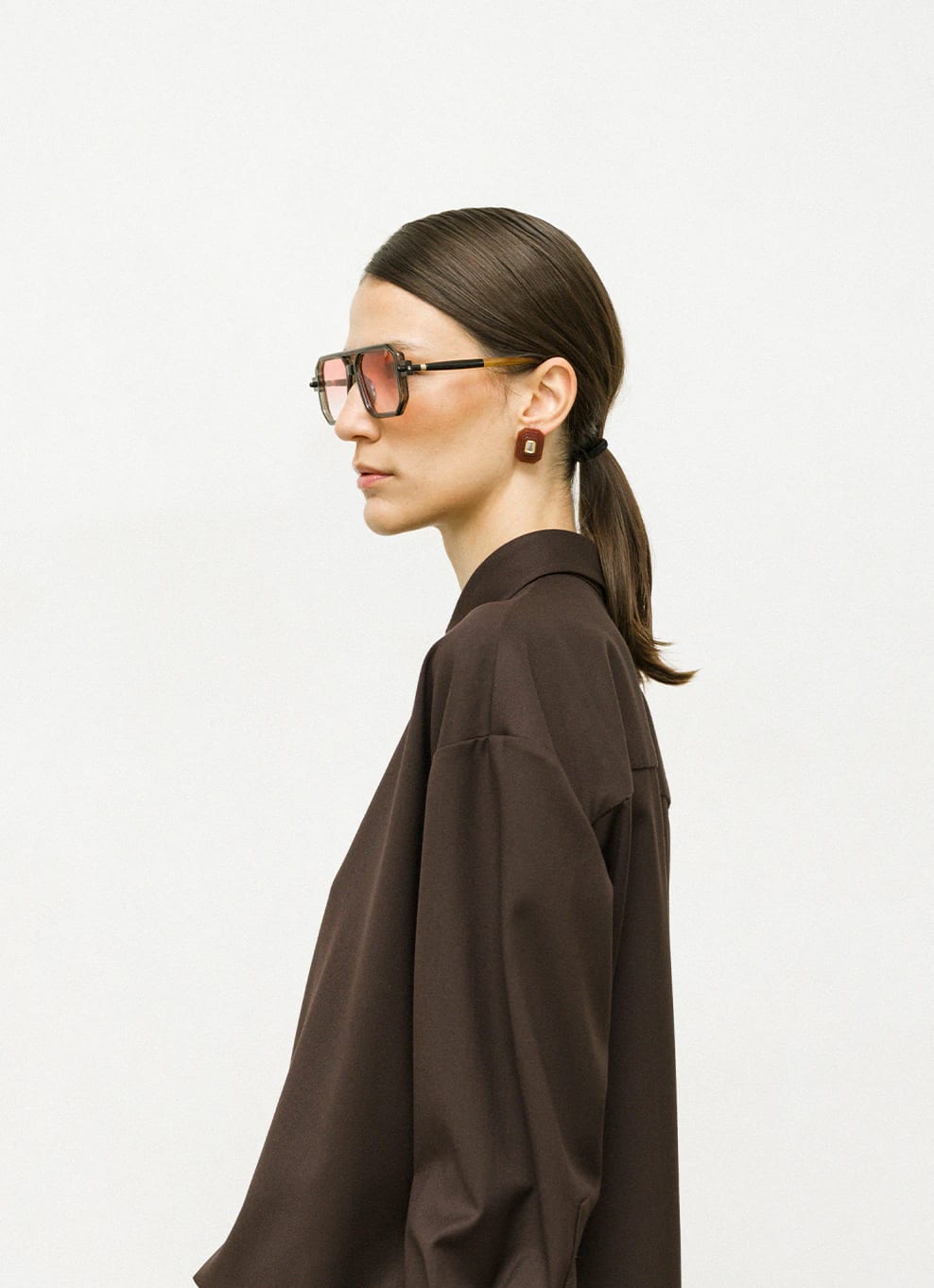 OTTAGONO S - BORDEAUX EARRINGS - imagen 3