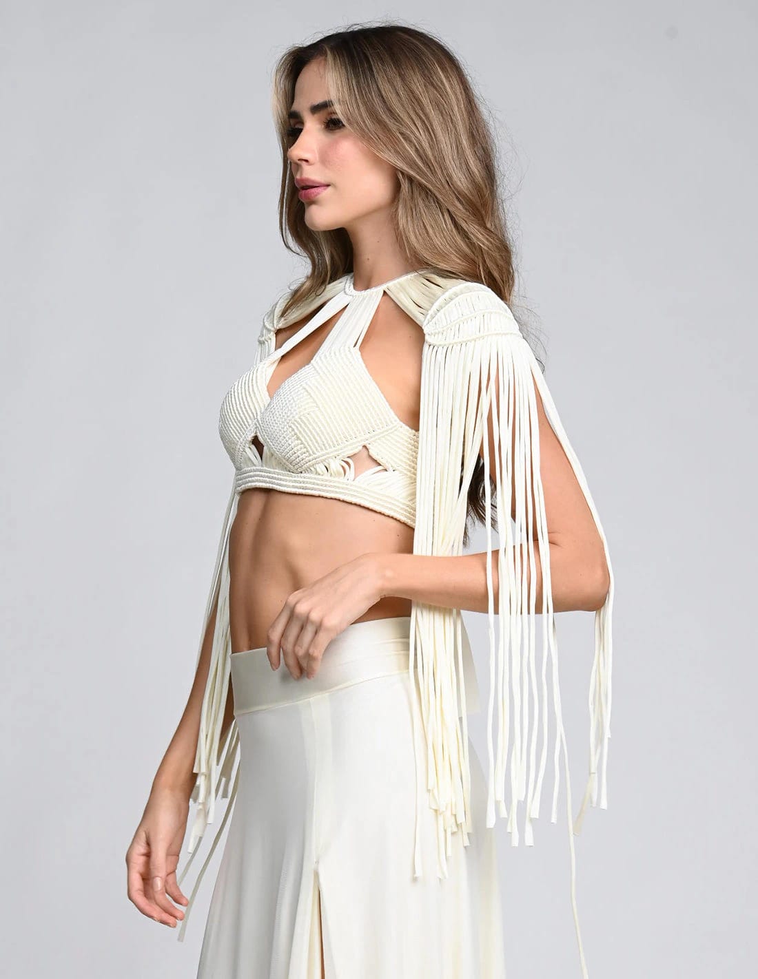Crop Top Guerrera Marfil - imagen 3