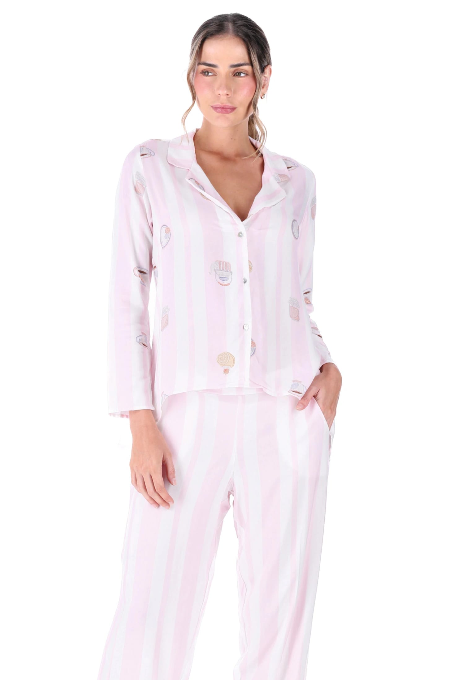 PIJAMA PANTALON ELLIPSE SOÑADORA ESTAMPADO - imagen 1