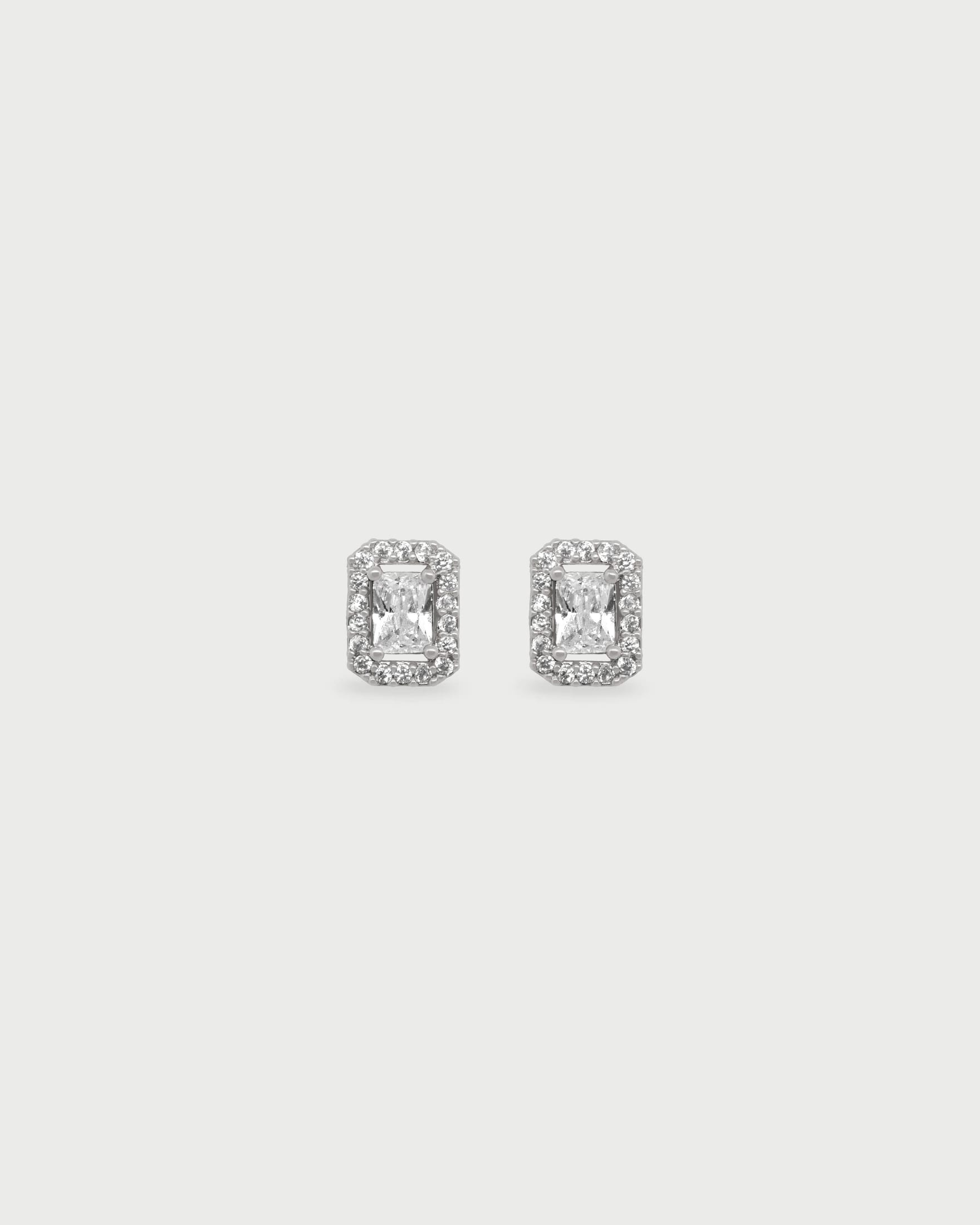 Aretes Rectángulo Cristal - imagen 3