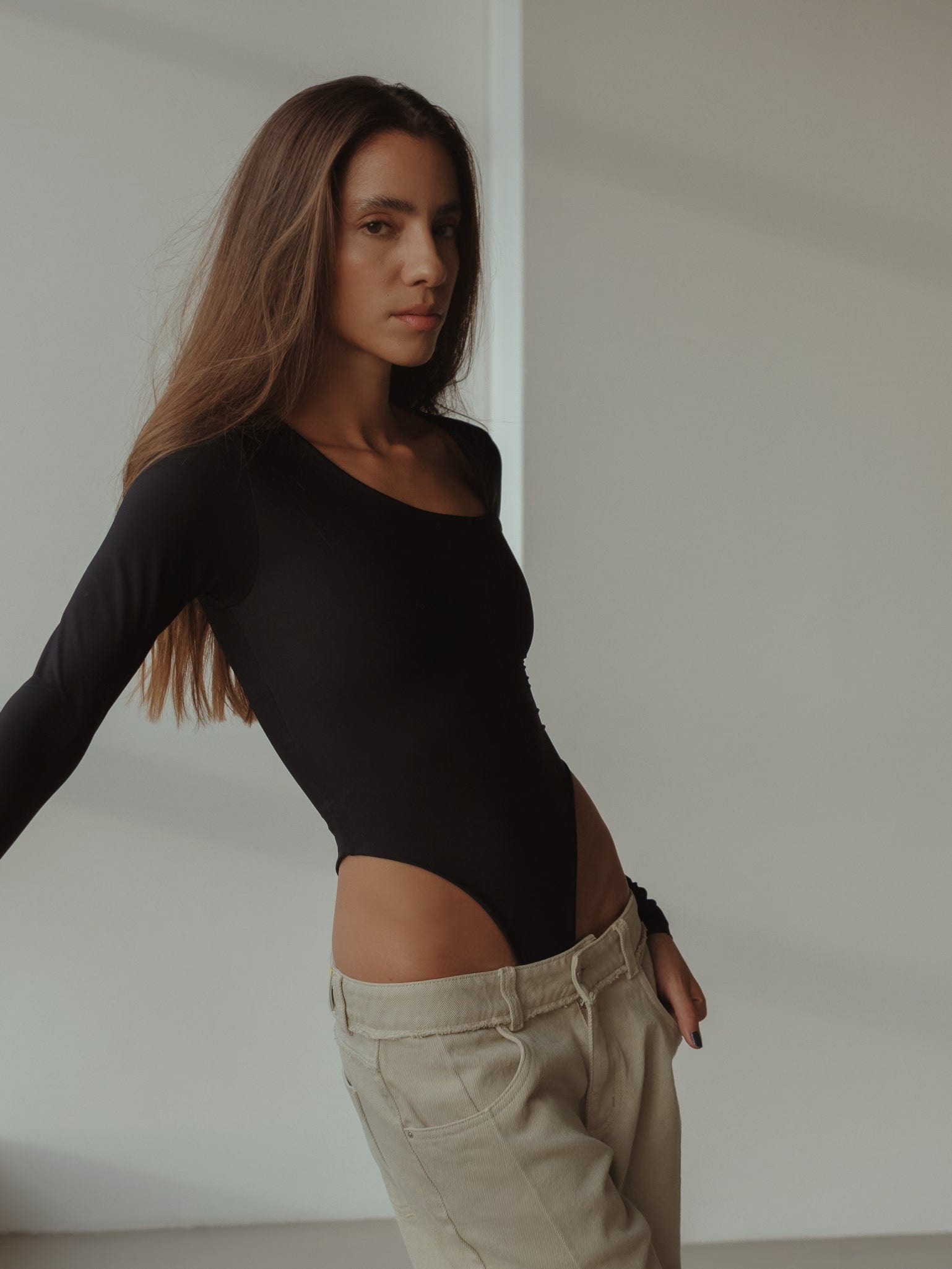 OPEN CURVE BODYSUIT - BLACK - imagen 12
