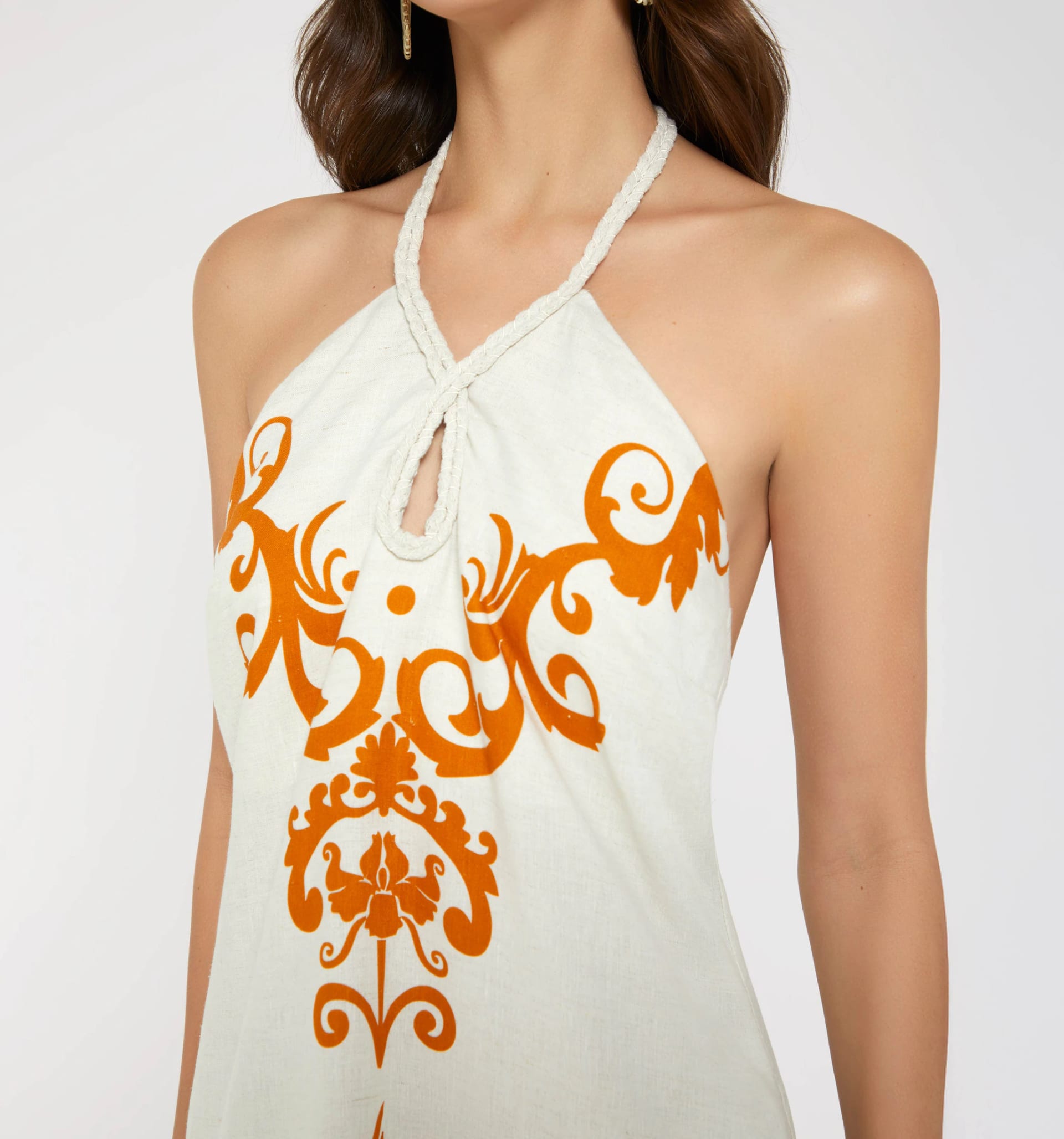 Vestido largo con amarre - imagen 3